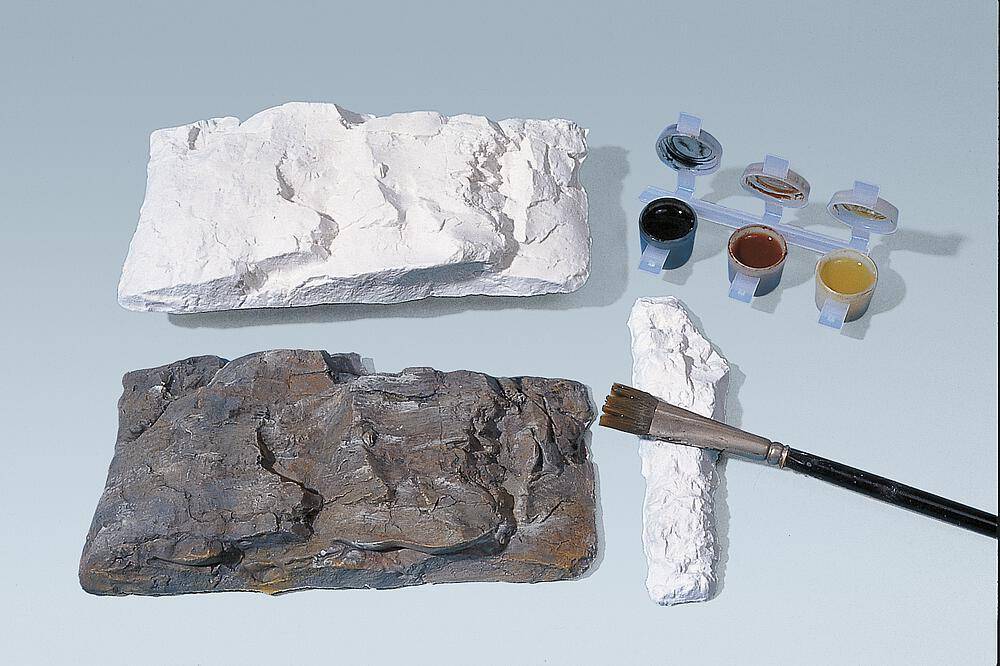 Faller 170834 Dekorplatte, Mauer Simsstein Epoche