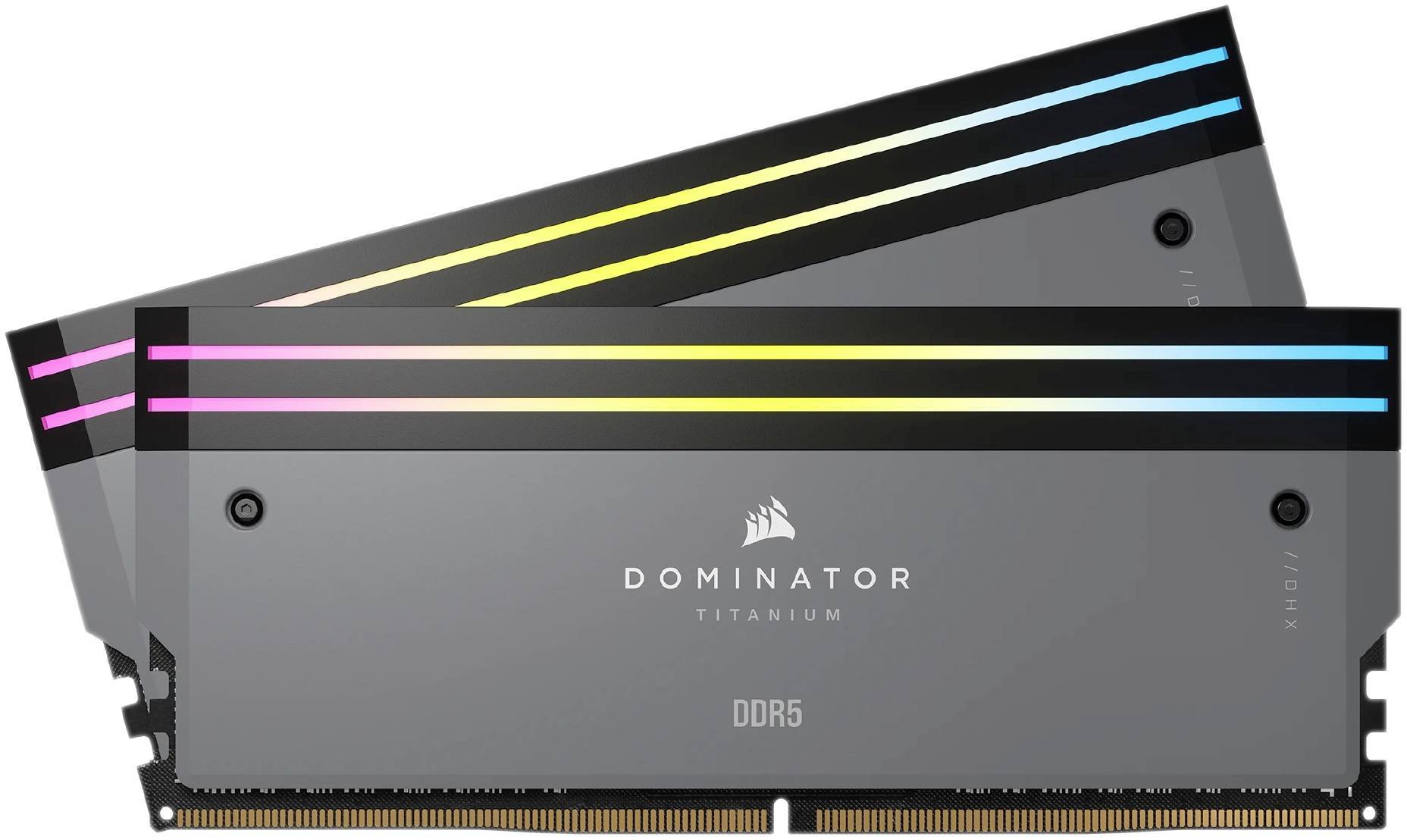 DDR5 64GB PC 6000 CL30 CORSAIR KIT (2x32GB) DOMIN. T RGB Gr retail Multimedia-Technik Speichermodule