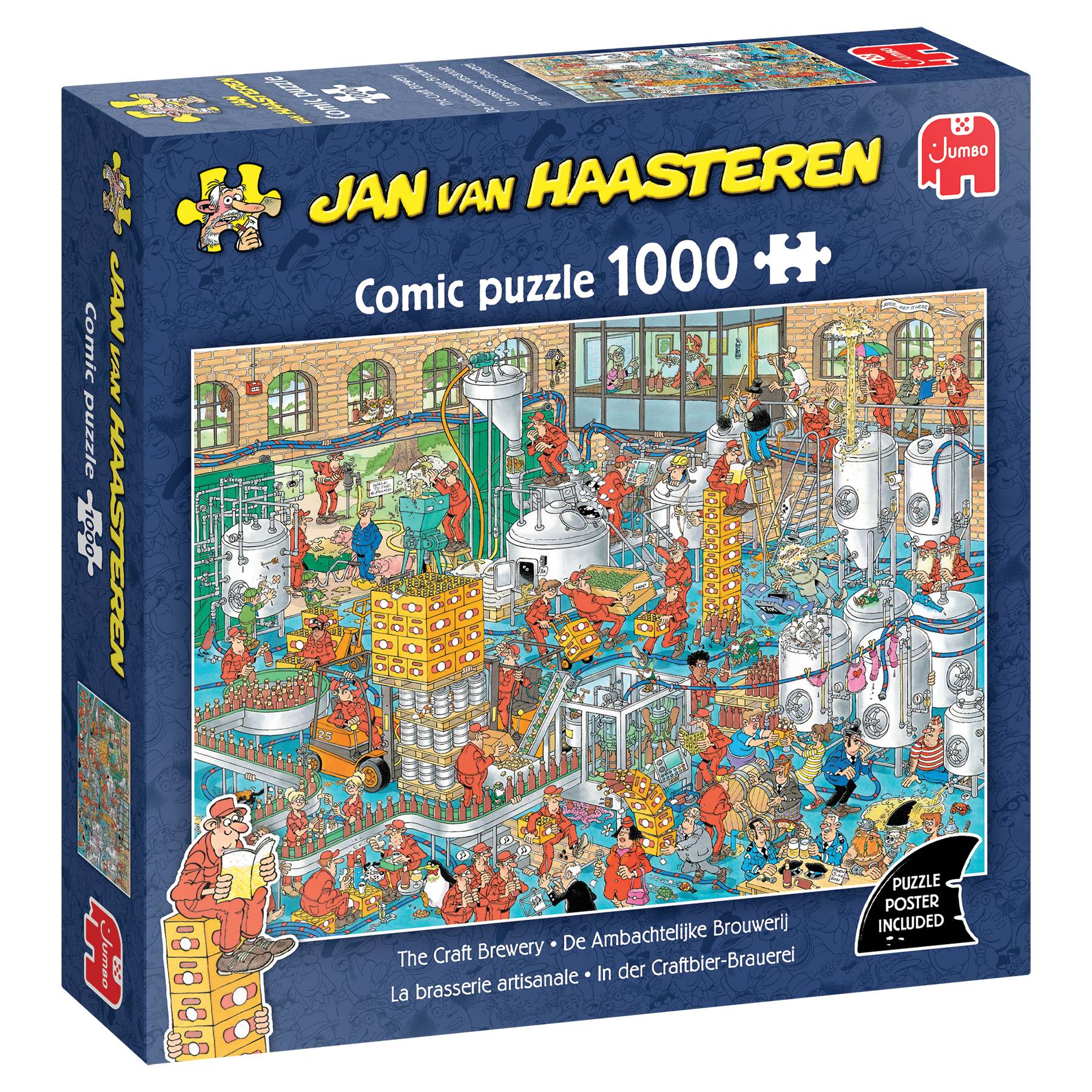 Jan van Haasteren, In der Craftbier Brauerei, 1000 Teile Puzzle