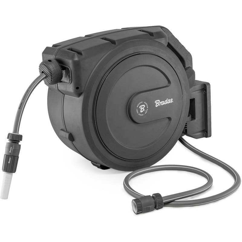 Bradas Automatik-Schlauchaufroller-Set WHITE LINE 1/2", 20 m