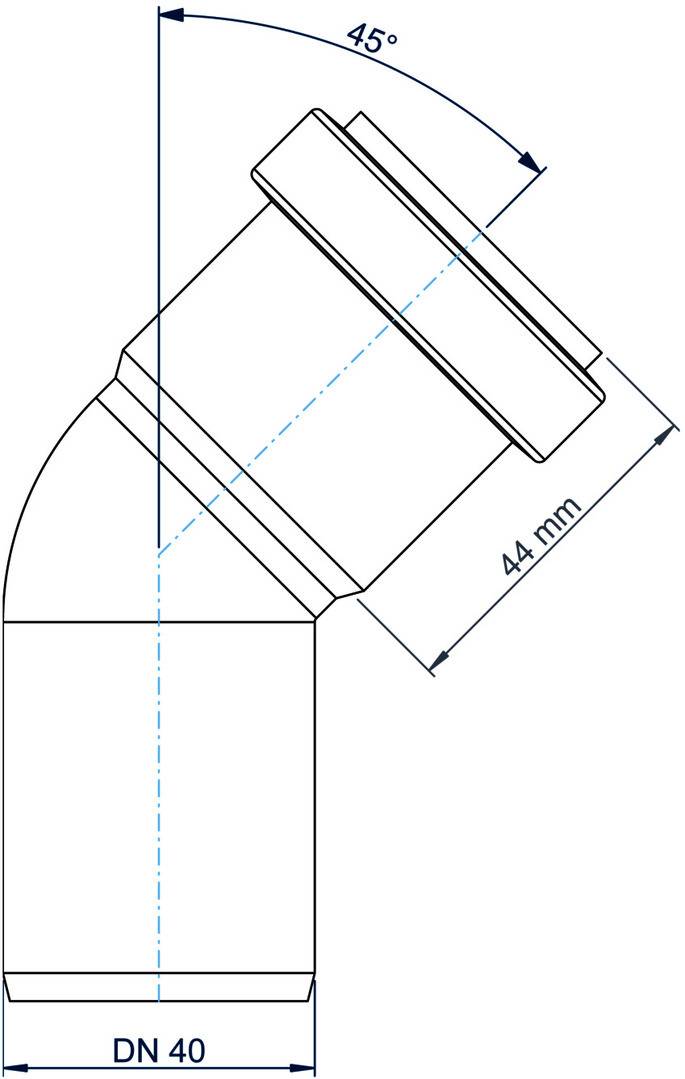Bogen PKB Polo-Kal NG DN 40 45Grad