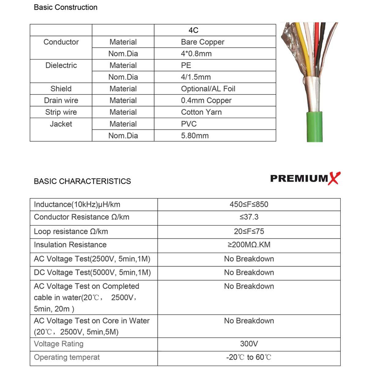 PremiumX 25m EIB KNX Busleitung J-Y(ST)Yh 2x2x0,8 Eca BUS-Kabel Installationsbusleitung Telekommunikationskabel Fernmeldekabel Datenkabel