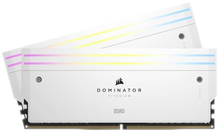 DDR5 32GB PC 7000 CL34 CORSAIR KIT (2x16GB) DOMIN. T RGB Wh retail Multimedia-Technik Speichermodule