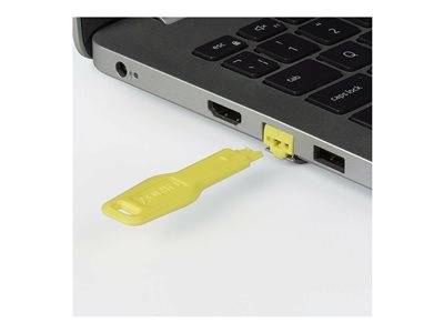 LINDY Schlüssel für RJ45 Port Schloss, gelb (47900 u 47901) Multimedia-Technik Notebookschlösser