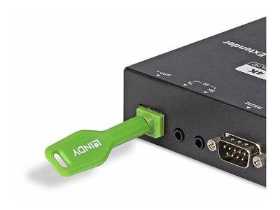 LINDY SFP Port Schlösser grün, 10 Stck + 1 Schlüssel Multimedia-Technik Notebookschlösser