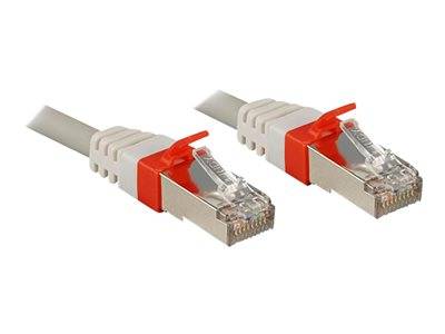 LINDY Patchkabel Cat6(A) SSTP / S/FTP PIMF grau 0.30m 10Gbit Kabel RJ45 Cat.6