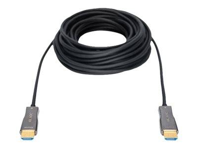 DIGITUS HDMI AOC Hybrid Glasfaserkabel, UHD 4K, 30 m Multimedia-Technik HDMI-Kabel