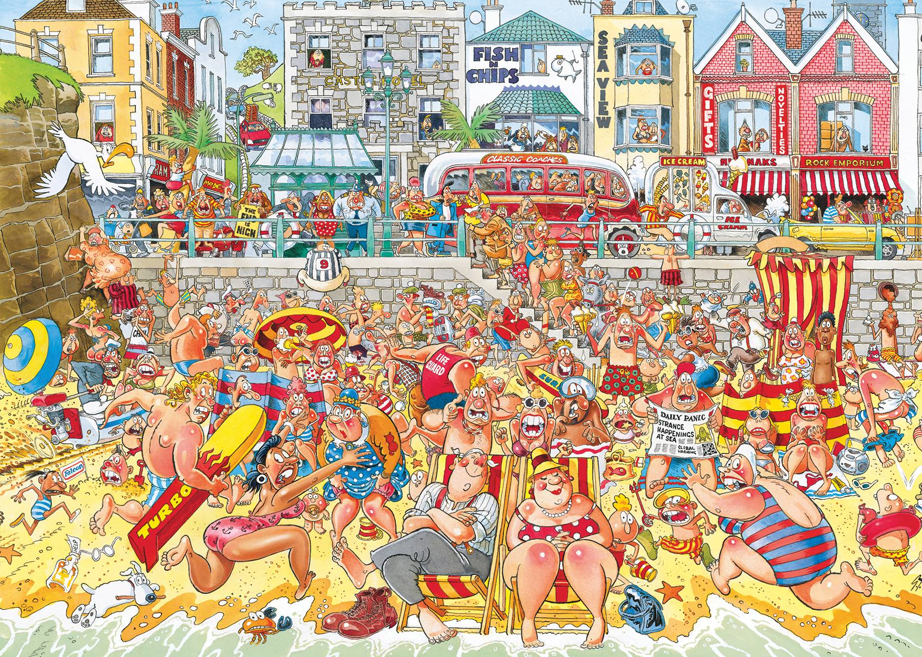 Wasgij Original Retro 8, Flut, 1000 Teile Puzzle