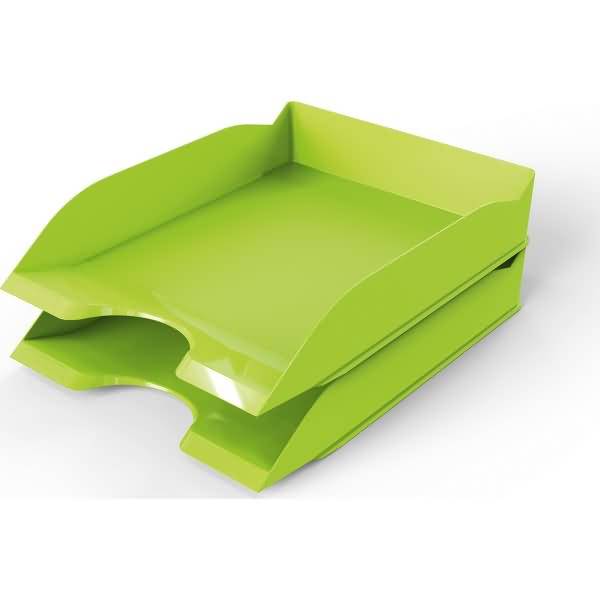 Briefablageschale BASIC A4 stapelbar grün