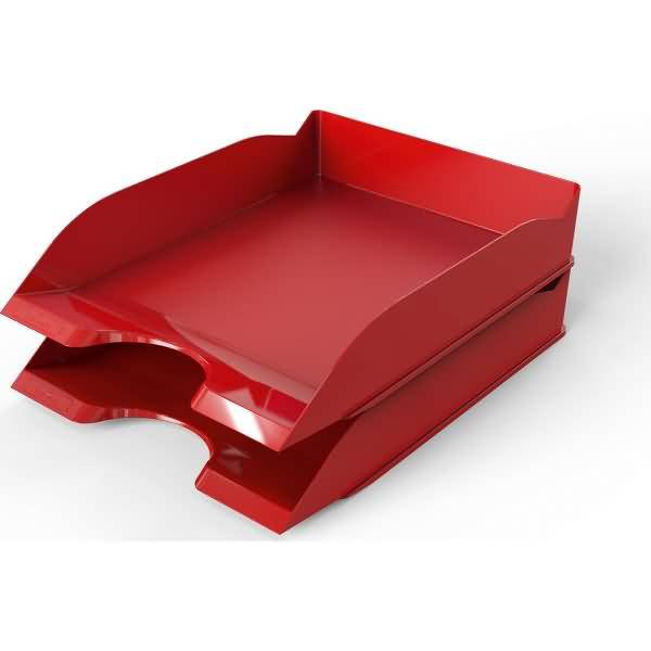 Briefablageschale BASIC A4 stapelbar rot