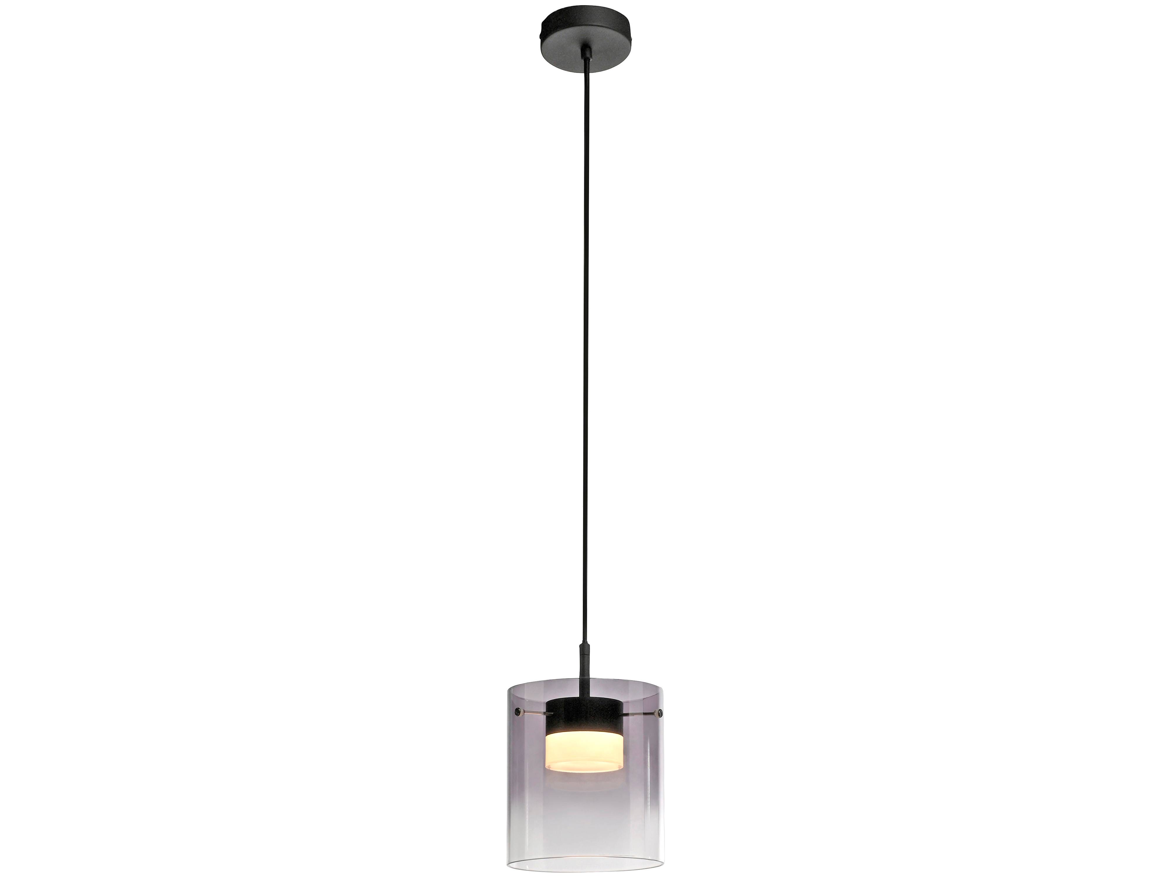 JUST LIGHT LED-Pendelleuchte 14042-18, 7,5W, 800lm, 3000K, schwarz