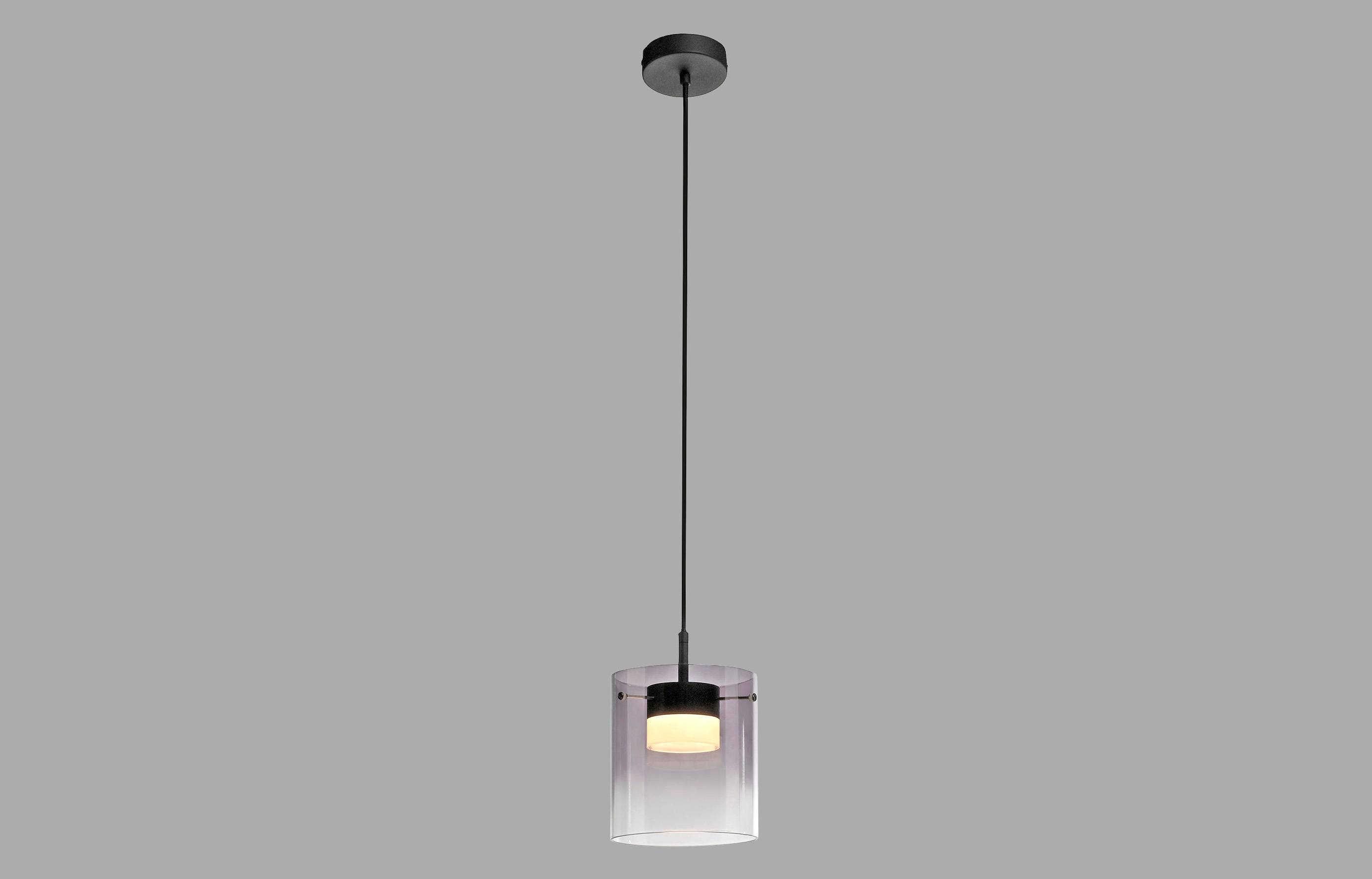 JUST LIGHT LED-Pendelleuchte 14042-18, 7,5W, 800lm, 3000K, schwarz
