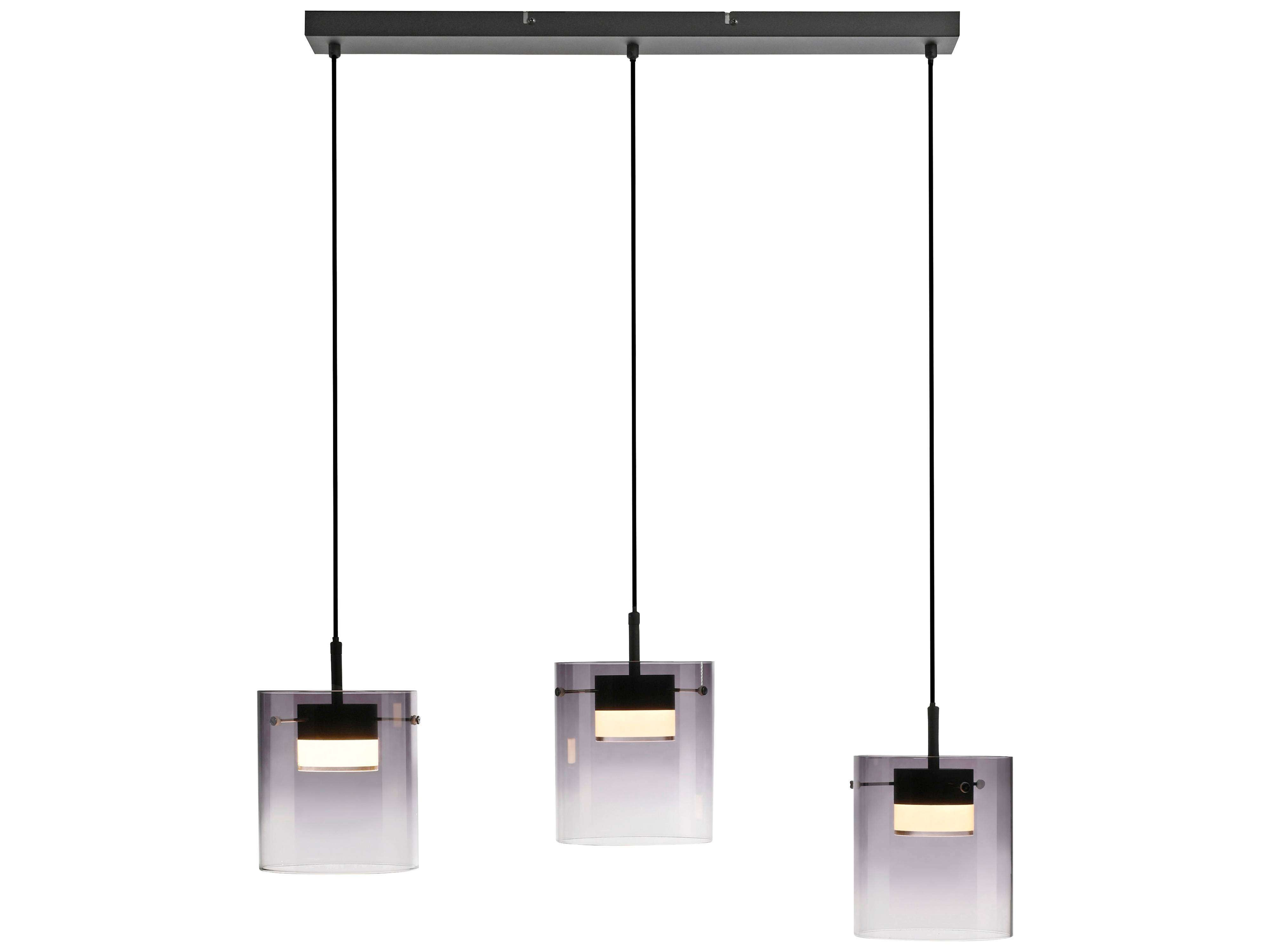 JUST LIGHT LED-Pendelleuchte 14043-18, 22,5W, 2400lm, 3000K, schwarz