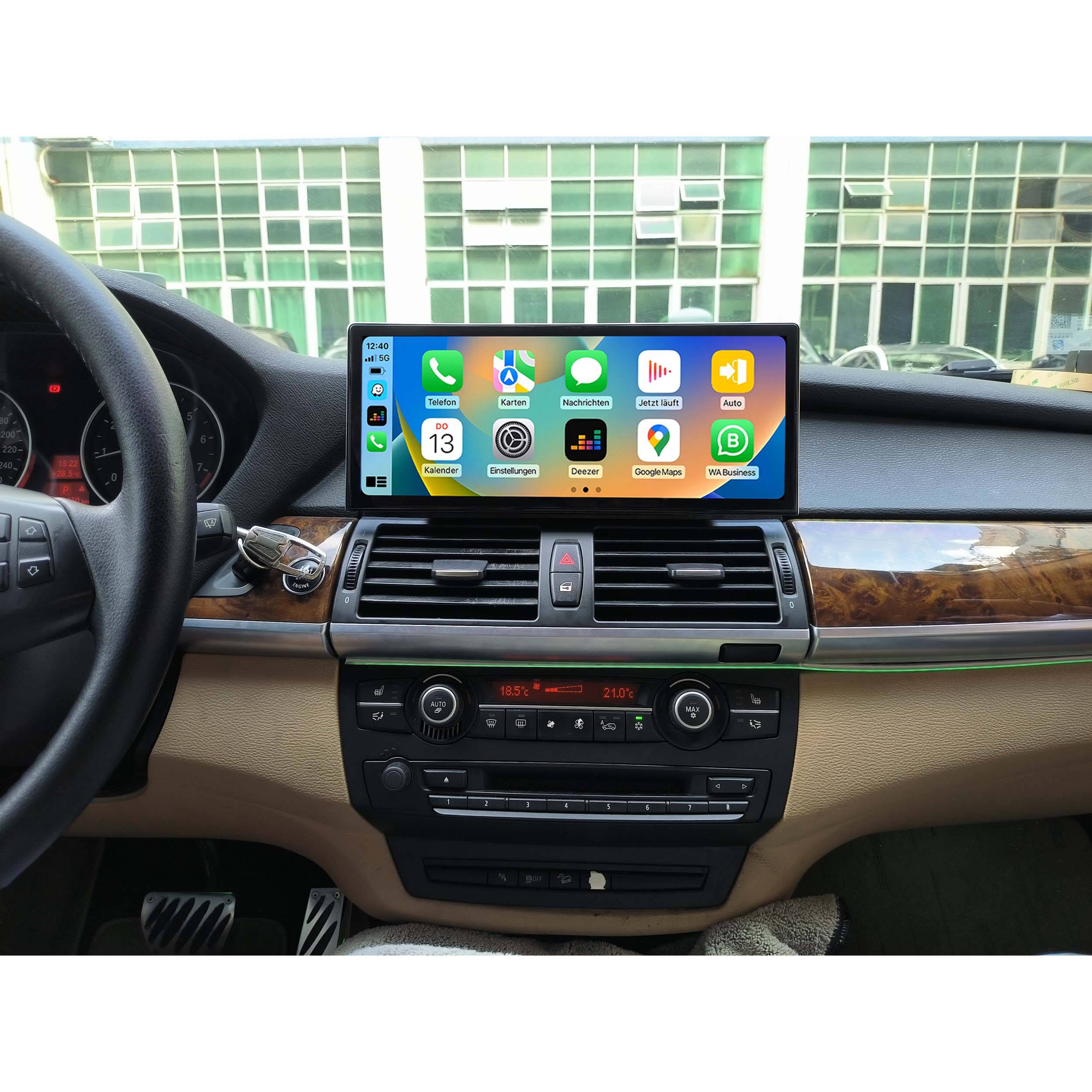 Für BMW X5 X6 E70 E71 CCC 12,3" Touchscreen Android GPS Navigation CarPlay