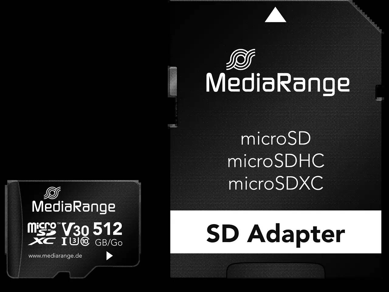 MEDIARANGE SD MicroSD Card Uhs-1 Cl.10 inkl. Adapter - Micro SD