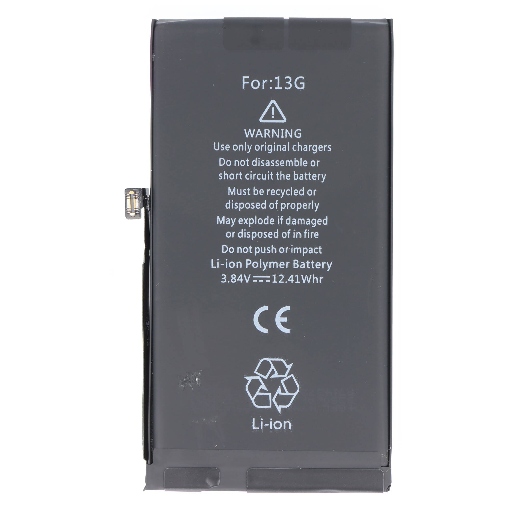 Akku passend für Apple iPhone 13, Li-Polymer, 3,84V, 3227mAh, 12,4Wh, built-in, ohne Werkzeug