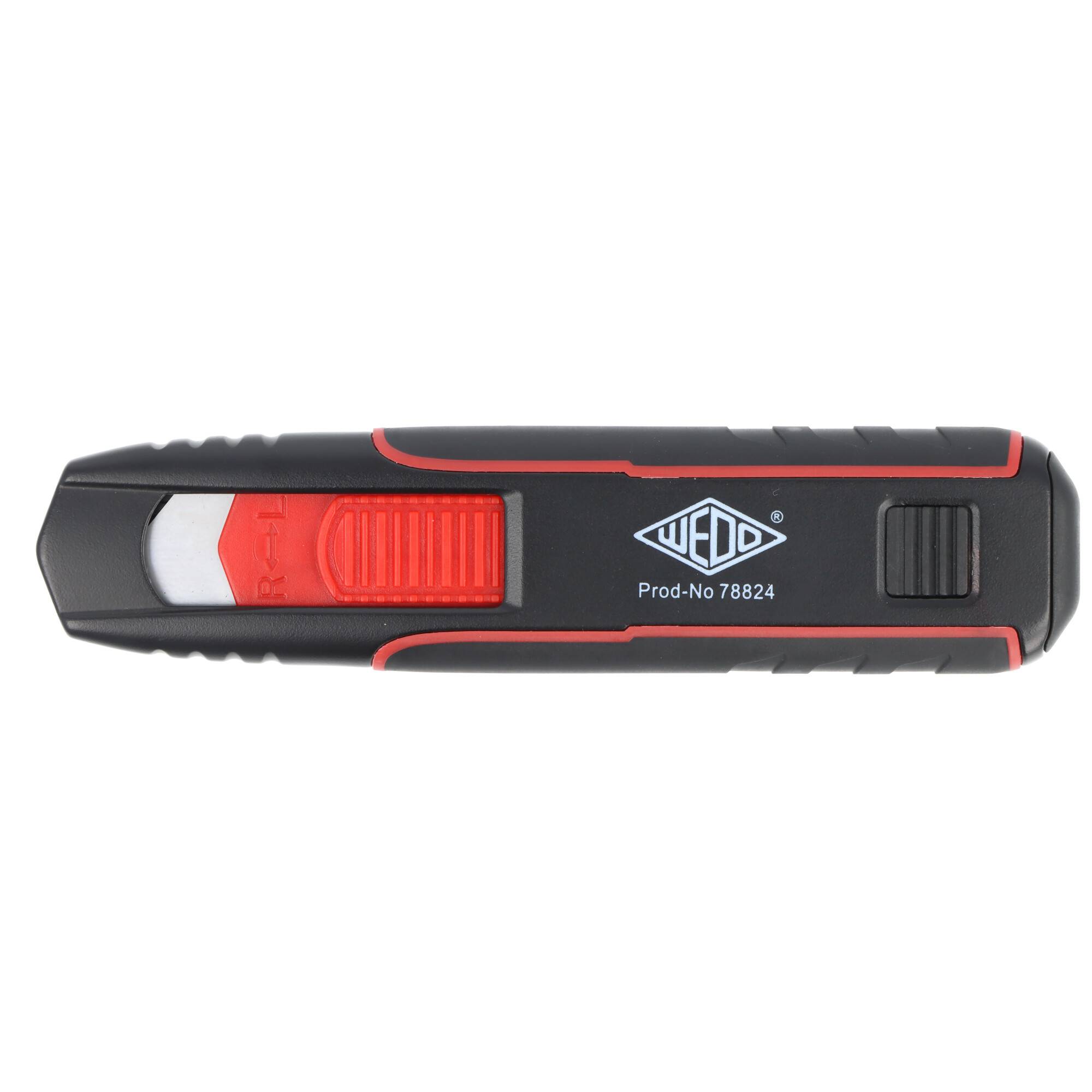 Safety-Cutter Double Side 2in1 Cutter, mit Hakenklinge und Standardklinge, gummierte Griffzone