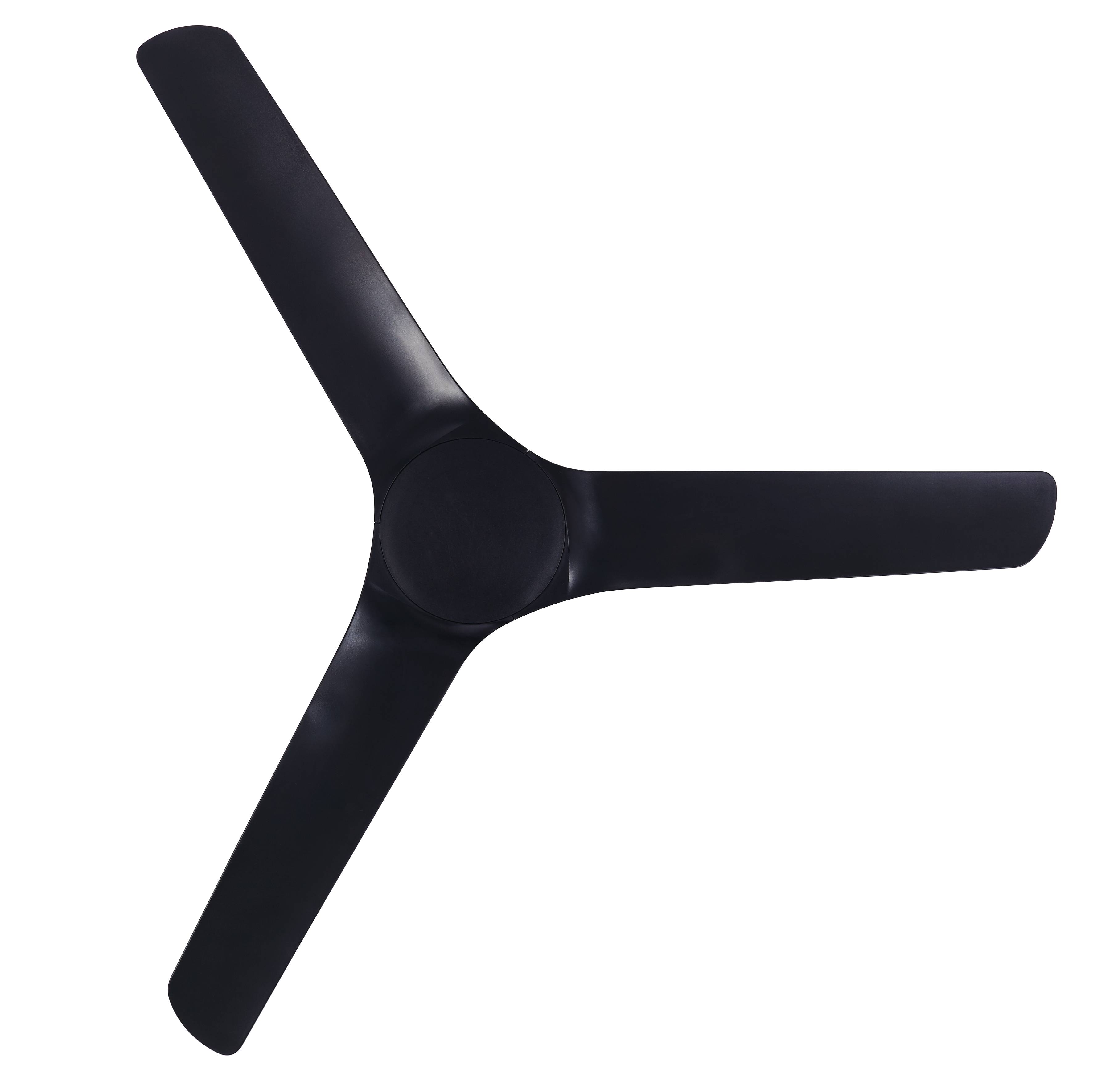 Outdoor DC Deckenventilator Abyss Schwarz 142 cm