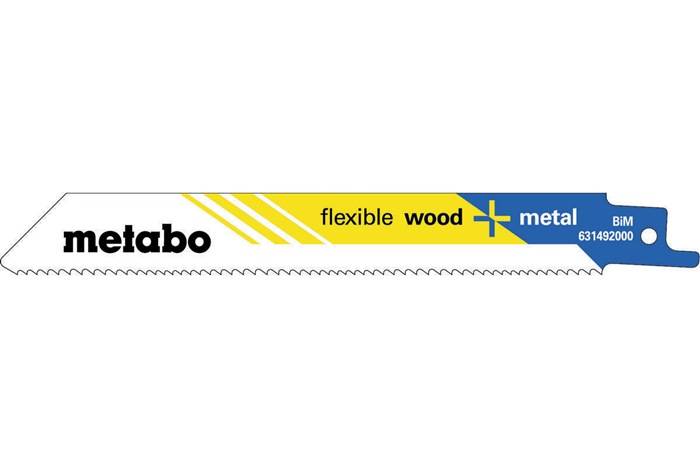 Metabo flexible Holz- und Metall-BIM-Sägeblatt mit gezahnter Schneidkante, gekennzeichnet mit 631492000.