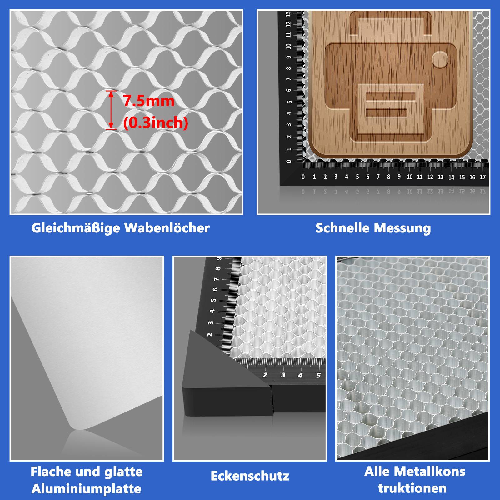 400*400mm Honeycomb Wabentisch Honeycomb Arbeitstisch Graviermaschinen mit Die Meisten Graviermaschinen