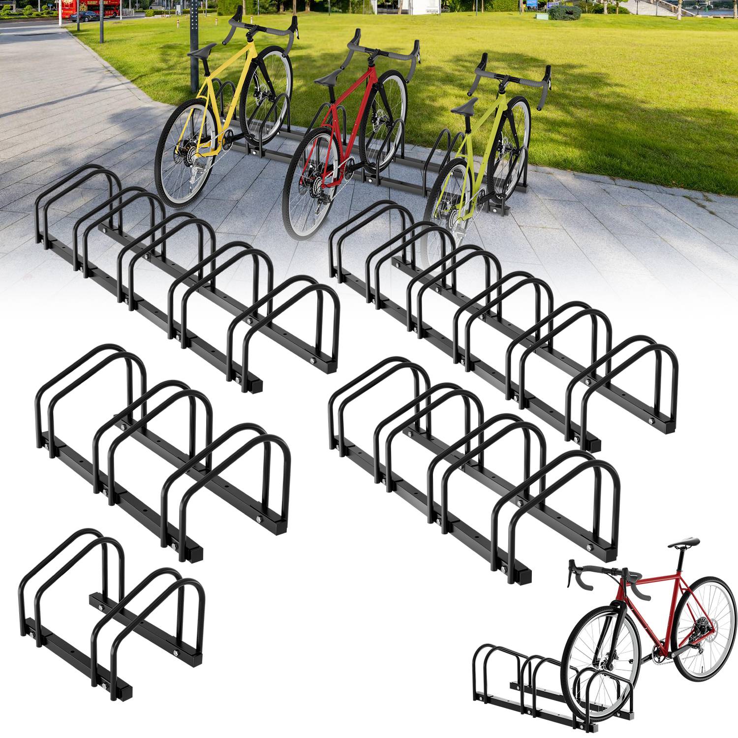 Fahrradständer für 6 Räder Ständer Schwarz Rad Radständer Aufstellständer Fahrradparksystem in verschiedenen Größen