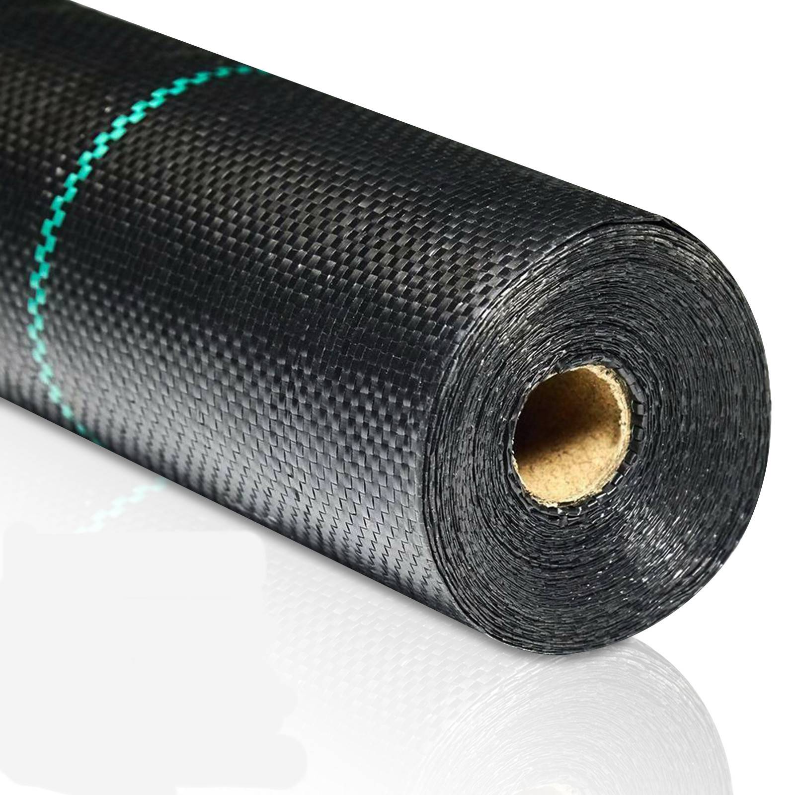 Unkrautvlies 100g/㎡ Unkrautfolie Wasserdurchlässig Unkrautflies für Garten Unkrautgewebe mit Nägel & Trennlinie 40m² Anti-Unkraut UV-beständig,