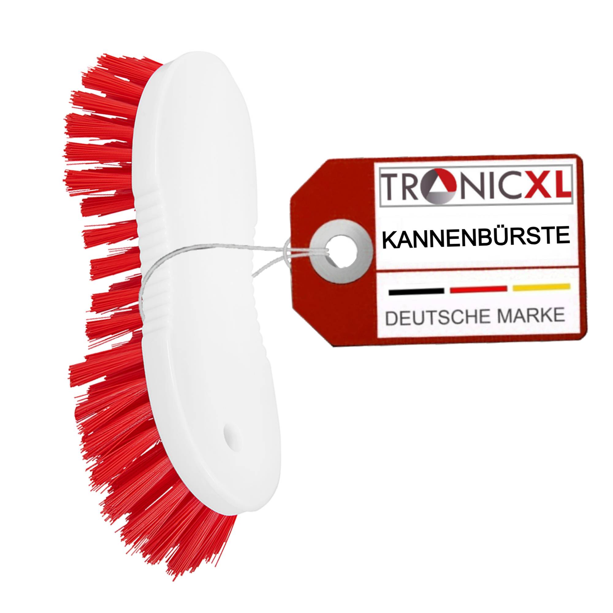 Premium Kannenbürste KOCHFEST Scheuerbürste Bürste Putzbürste rot robust Reinigung Flaschenbürste Haushalt Gastronomie