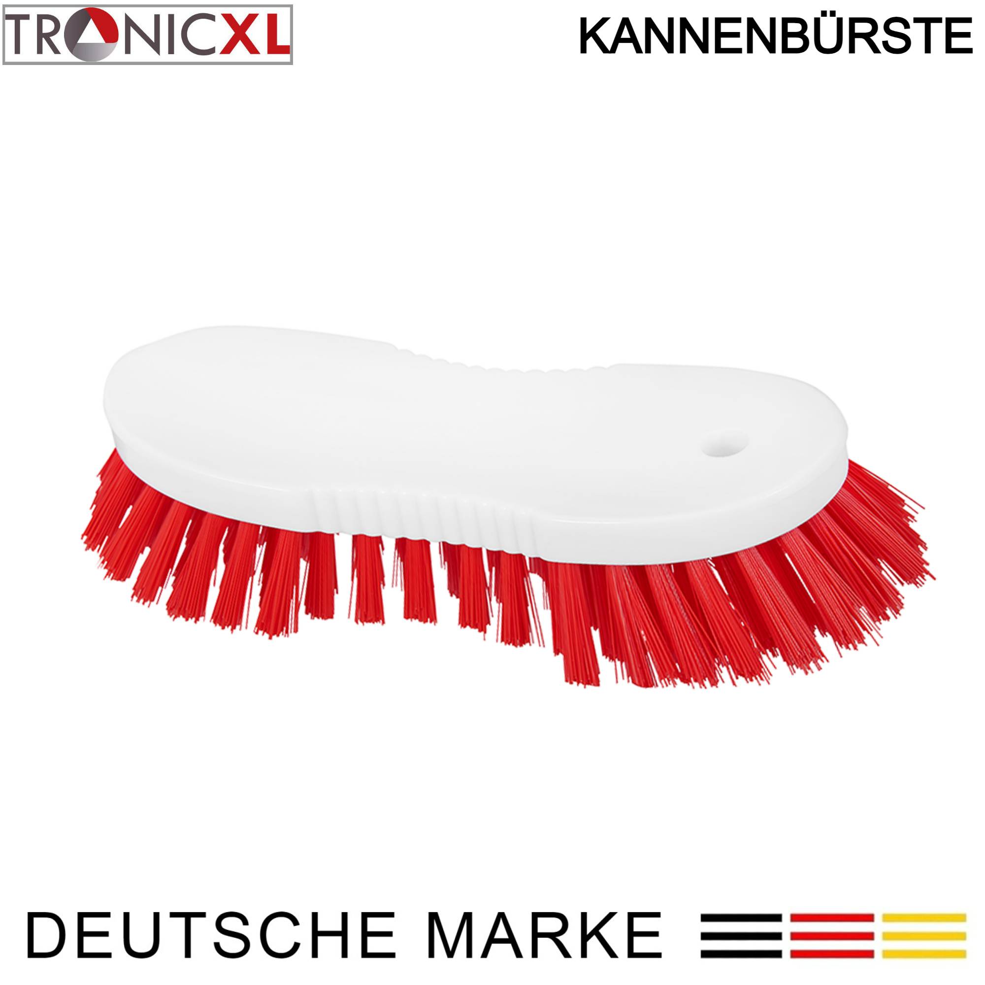 Premium Kannenbürste KOCHFEST Scheuerbürste Bürste Putzbürste rot robust Reinigung Flaschenbürste Haushalt Gastronomie