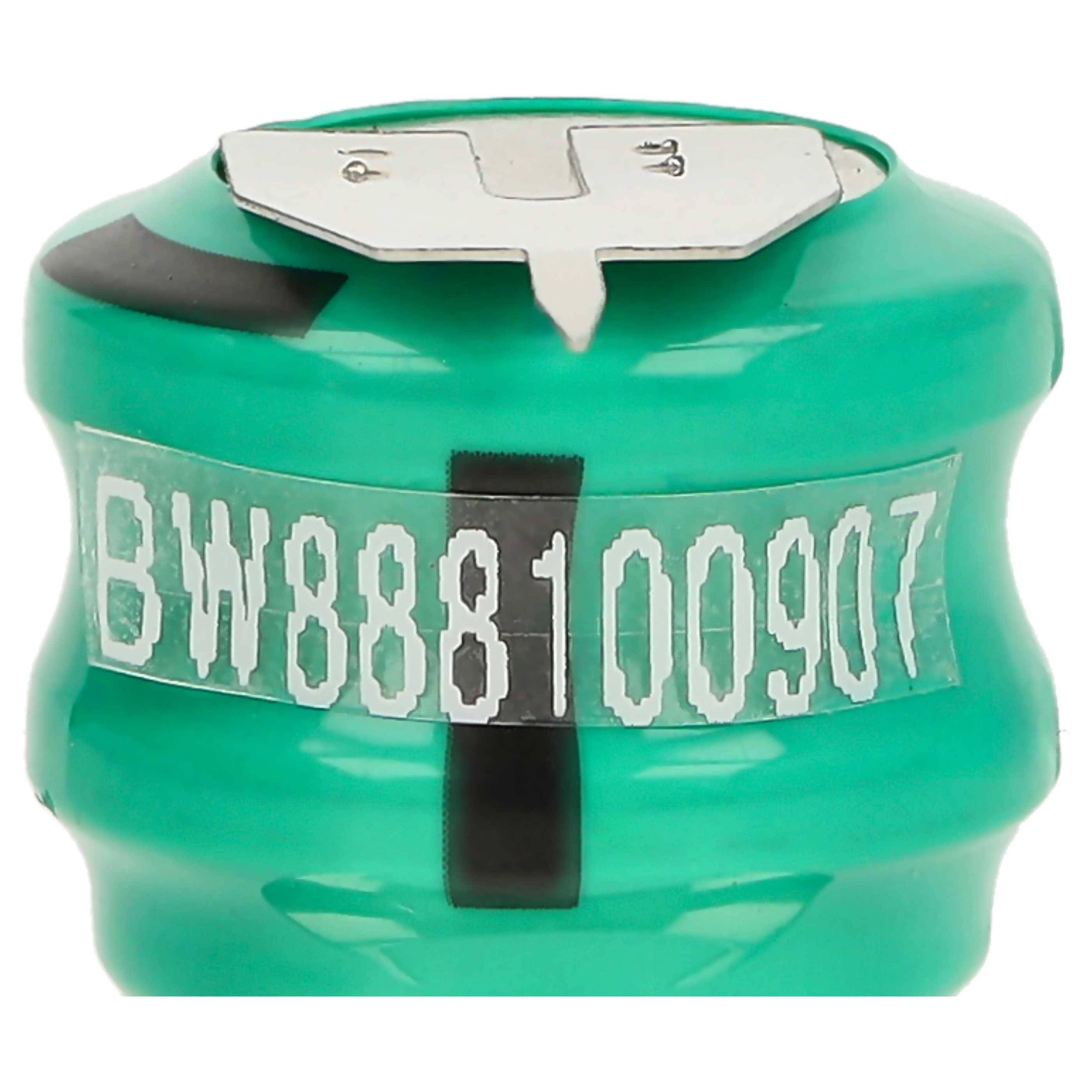 vhbw 5x NiMH Ersatz Knopfzellen-Akku Typ V80H 3-Pins 80mAh 2,4V | kompatibel mit Modellbau-Akkus, Solar-Leuchten uvm.