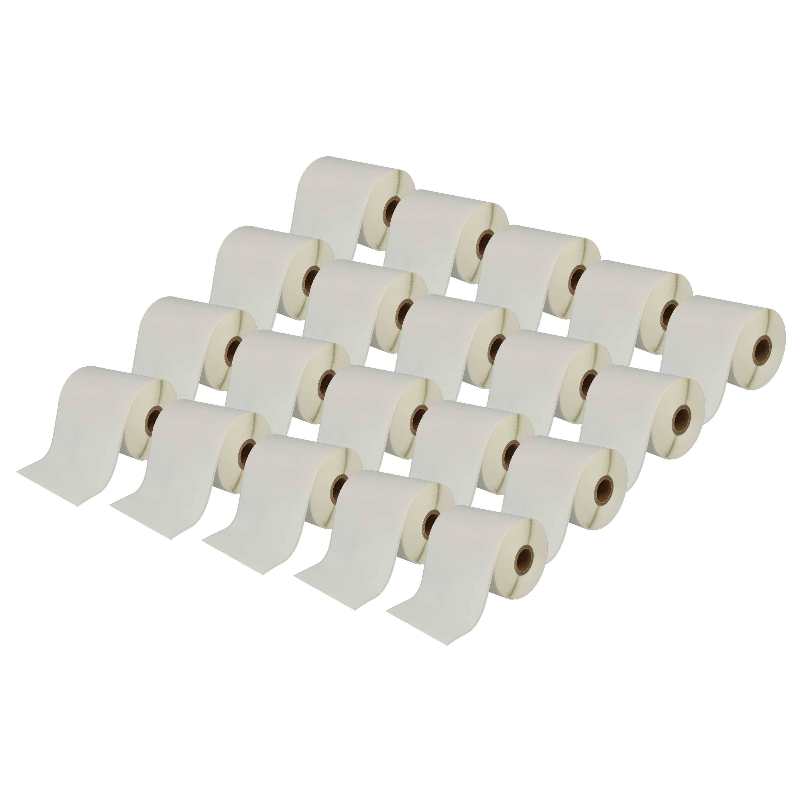vhbw 20x Etiketten-Rolle 102mm x 44,3m (1 Etikette) kompatibel mit Brother TD-2130, TD-4100N, TD-4100, TD-4000, TD-2130N Etiketten-Drucker