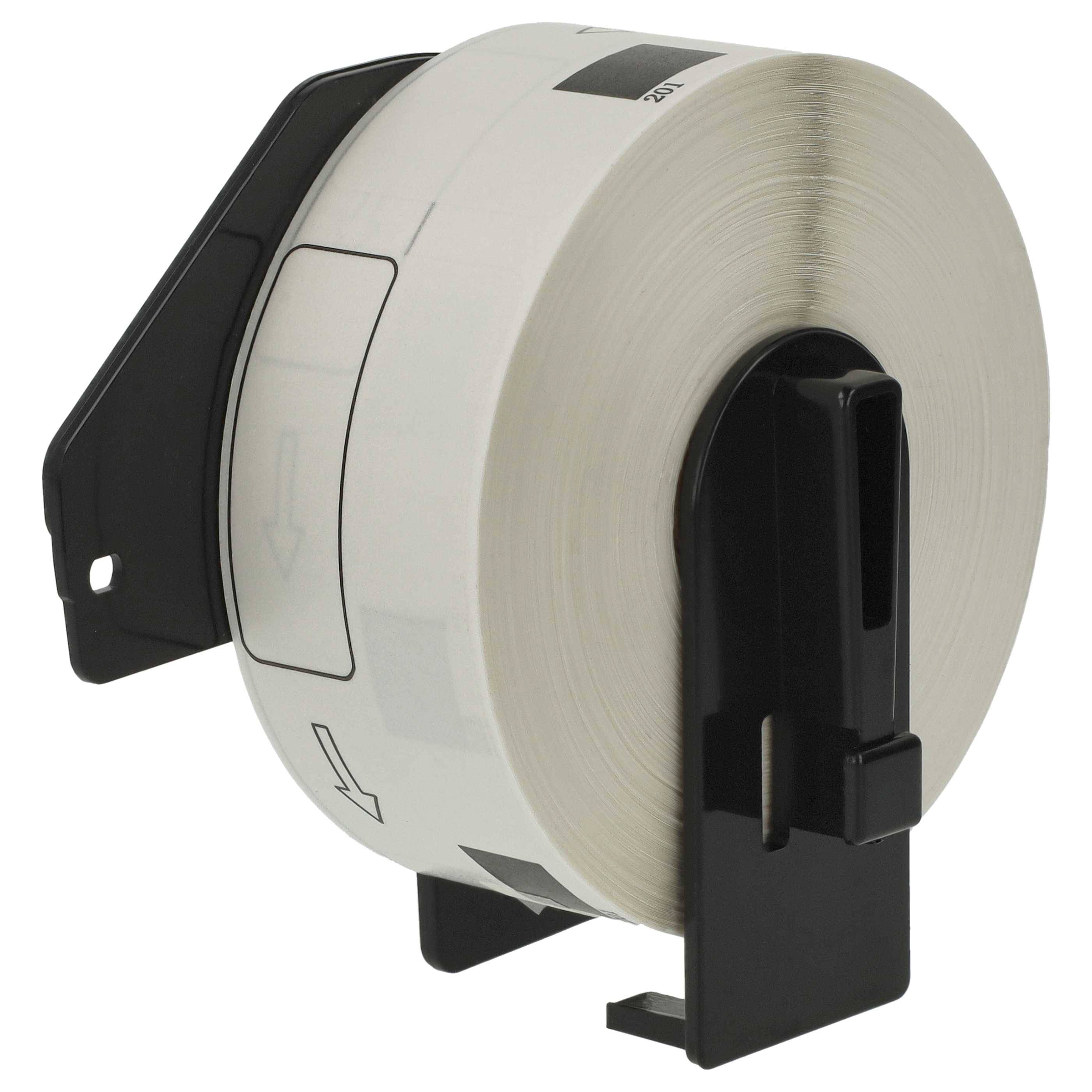 vhbw 10x Etiketten-Rolle mit Halter 29mm x 90mm (400 Etiketten) kompatibel mit Brother PT QL-550, QL-560 Etiketten-Drucker - Premium