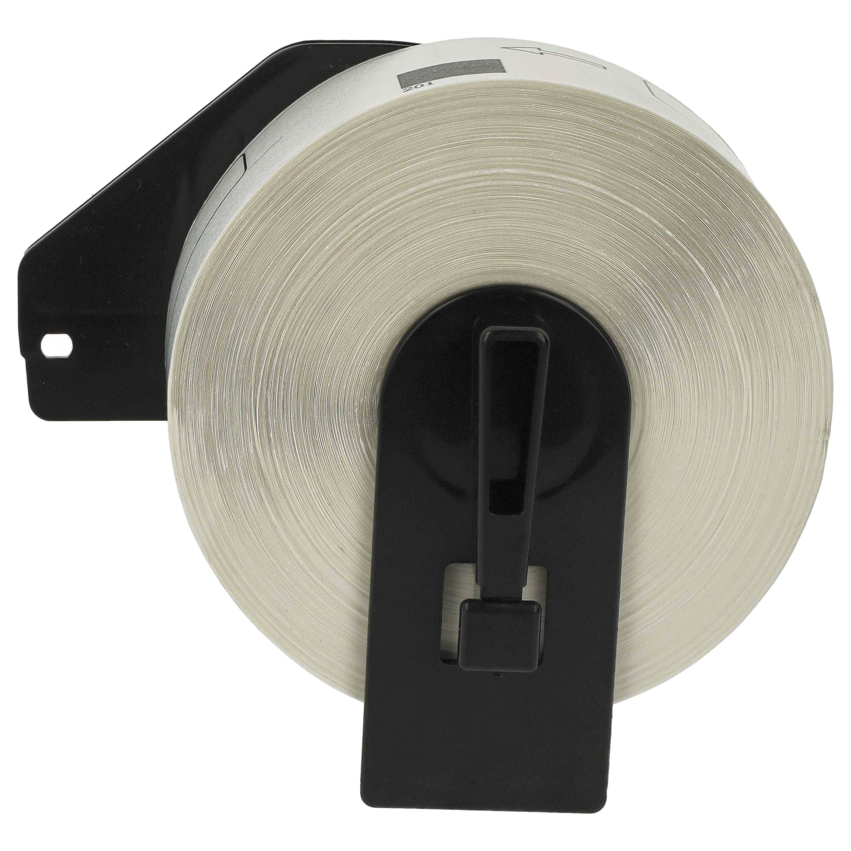 vhbw 10x Etiketten-Rolle mit Halter 29mm x 90mm (400 Etiketten) kompatibel mit Brother PT QL-500, QL-500A Etiketten-Drucker - Premium