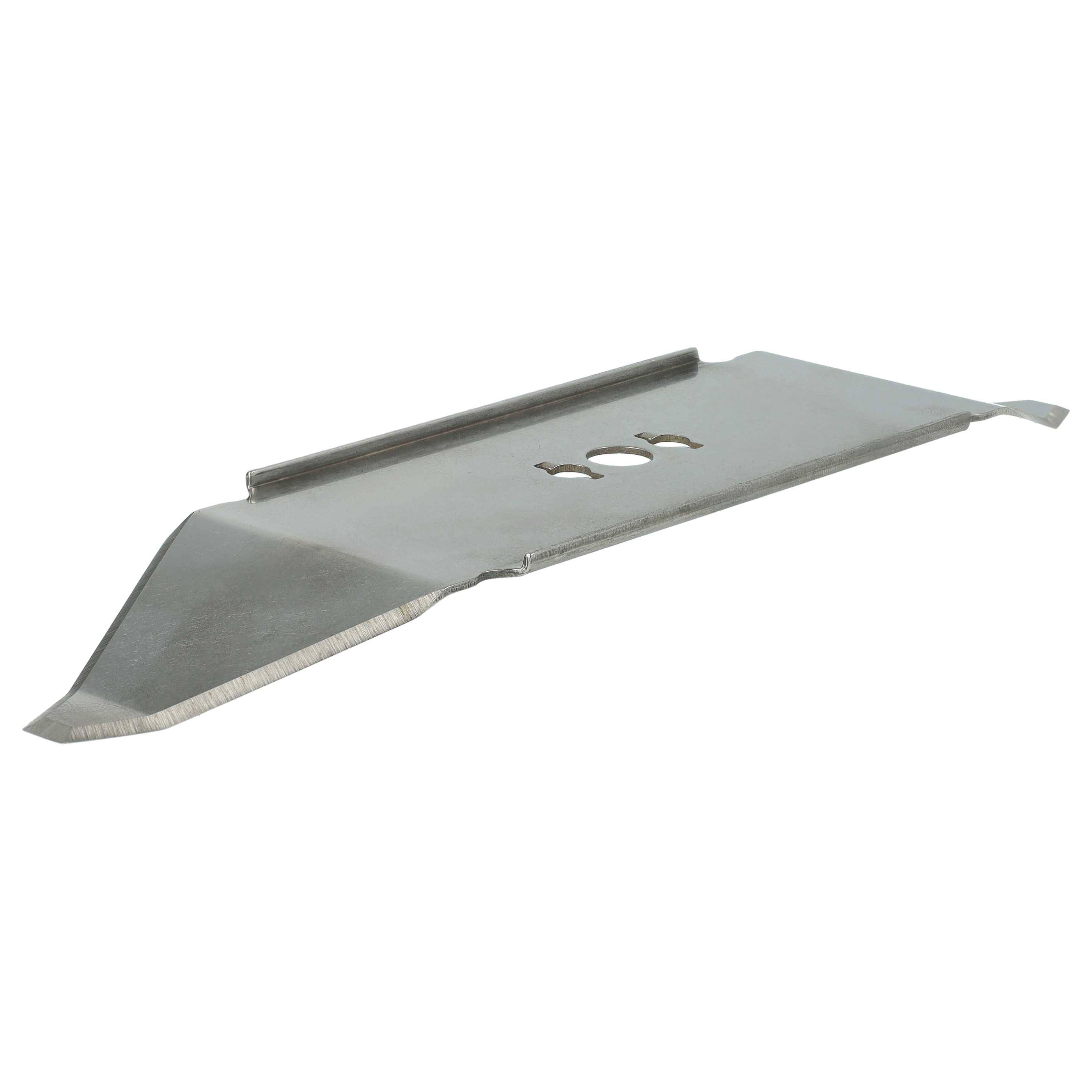 vhbw 4x Ersatz-Messer kompatibel mit Wolf-GARDEN 22AXDAHA650 H, 22AXGA-A650 Rasenmäher - Ersatzklinge Silber, Edelstahl