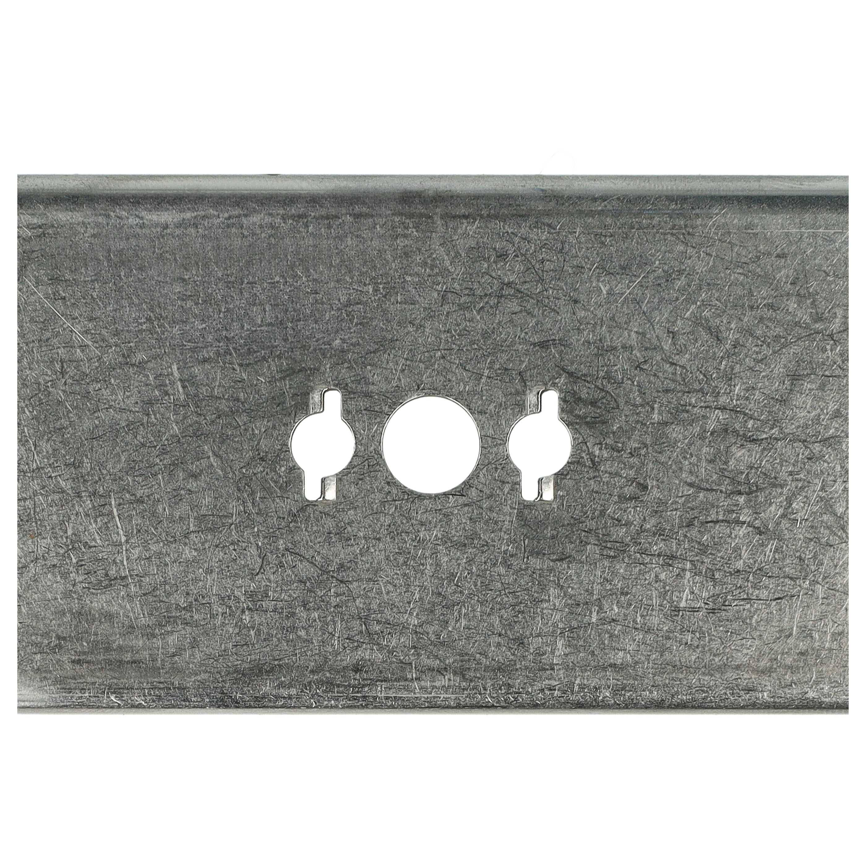 vhbw 4x Ersatz-Messer kompatibel mit Wolf-GARDEN 22AXDAHA650 H, 22AXGA-A650 Rasenmäher - Ersatzklinge Silber, Edelstahl