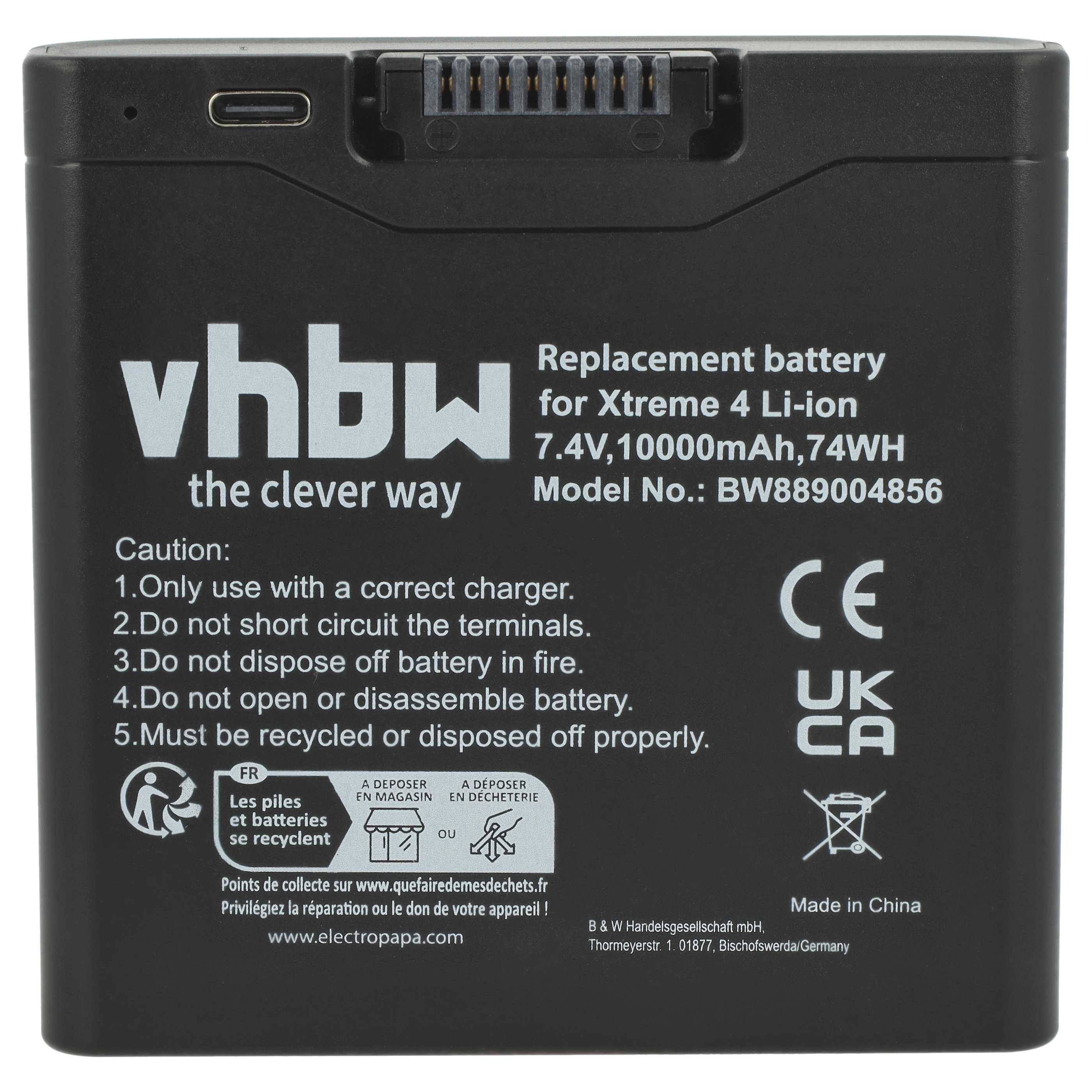 vhbw Akku Ersatz für FG4CELL21700G | für Lautsprecher Boxen Speaker (10000 mAh, 7,4 V, Li-Ion)