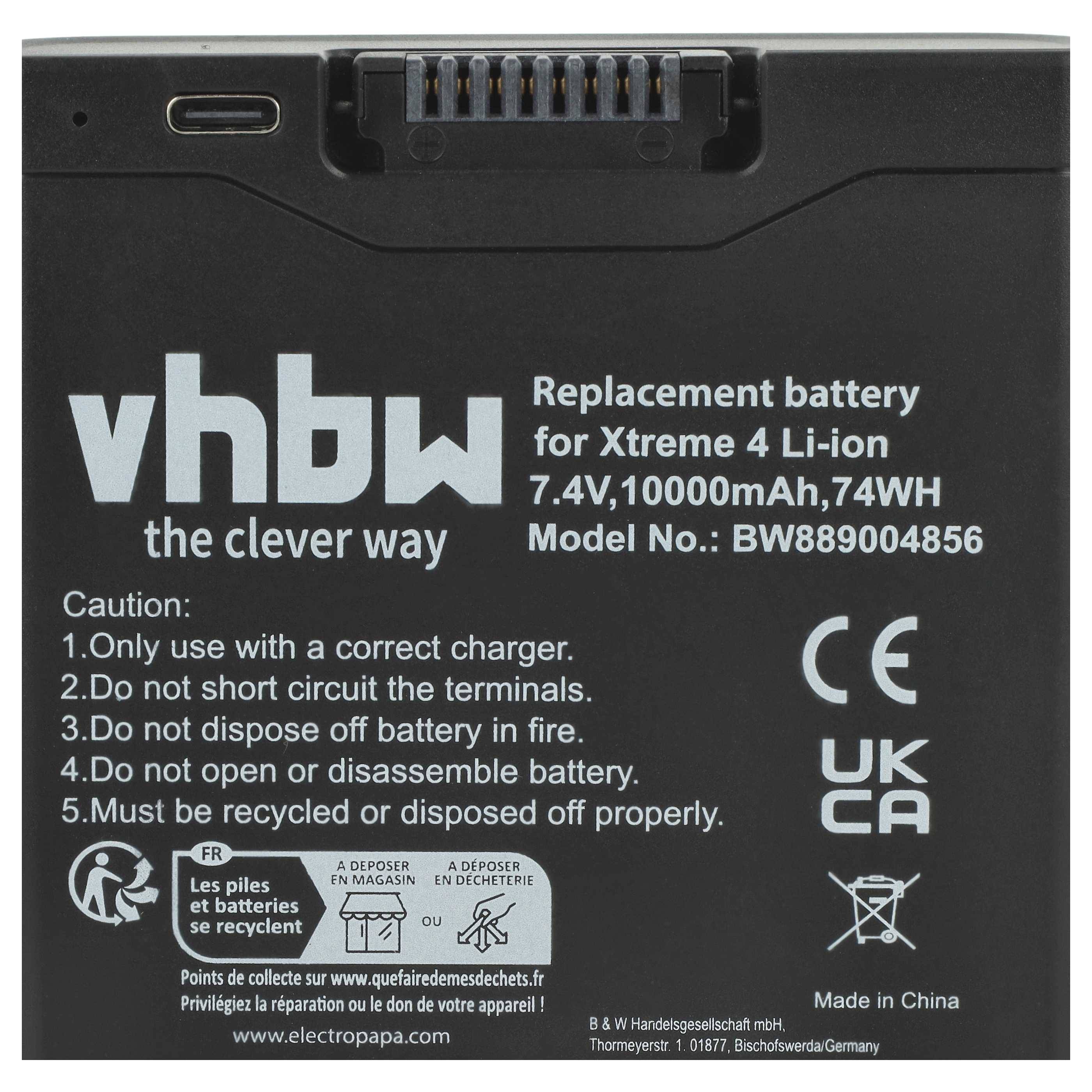 vhbw Akku Ersatz für FG4CELL21700G | für Lautsprecher Boxen Speaker (10000 mAh, 7,4 V, Li-Ion)