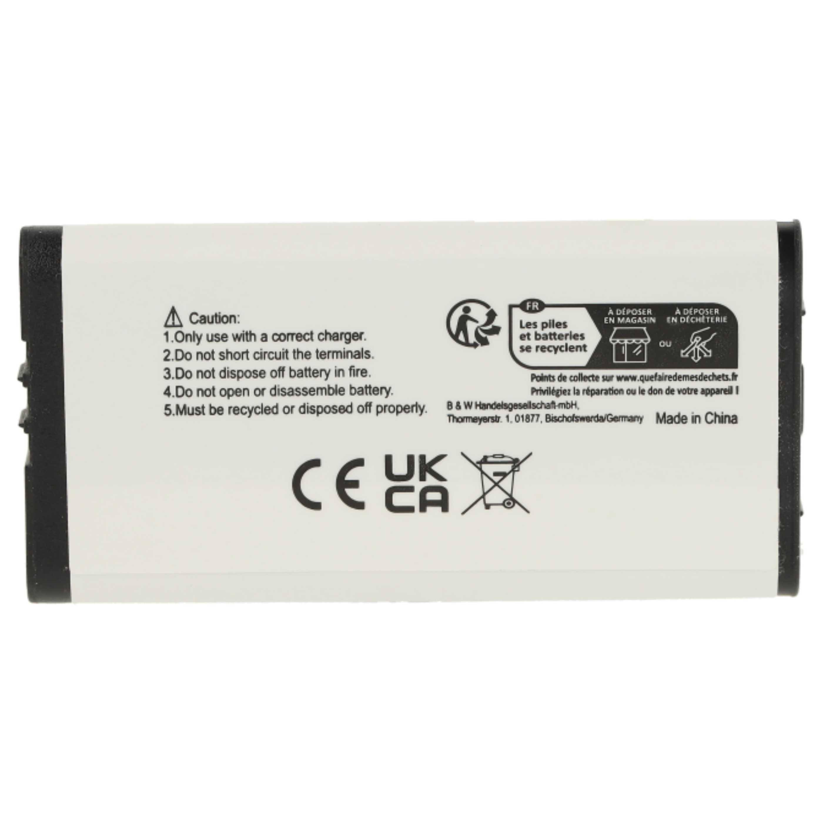 vhbw 2x Akku Ersatz für Nintendo TWL-001, C/TWL-A-BP, TWL-003, BOAMK01 für Spielekonsole (840 mAh, 3,7 V, Li-Ion)