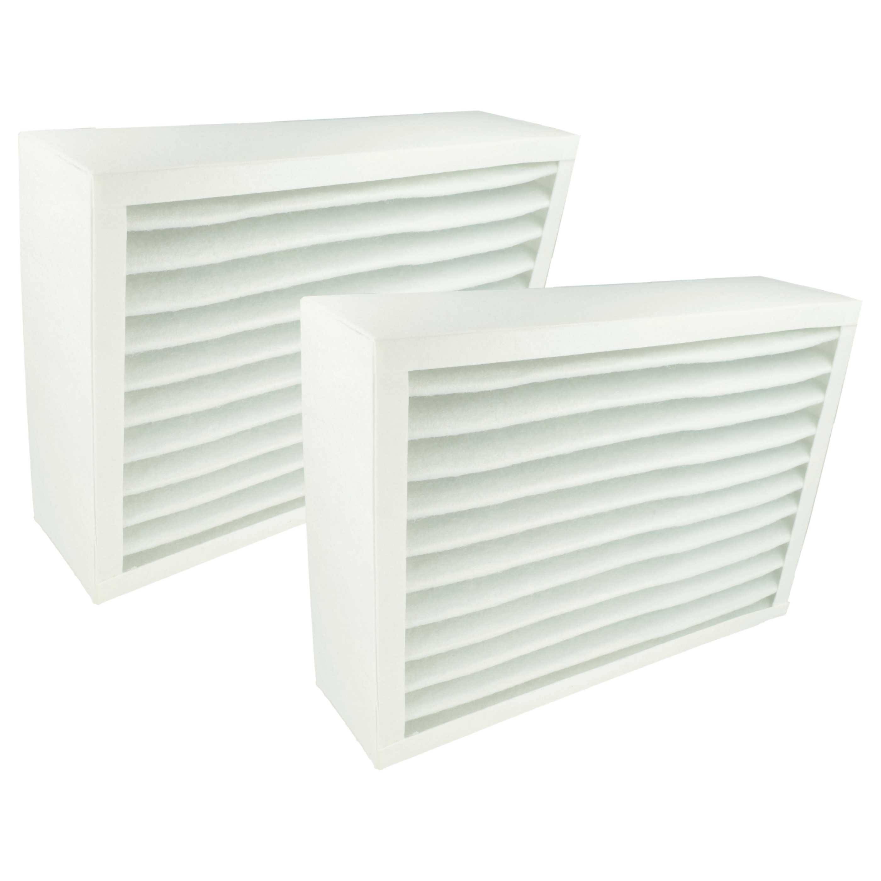 vhbw 2x Filter G4 kompatibel mit Zehnder Atmos Lüftungsgerät - Filterset, 35 x 25 x 9 cm Weiß