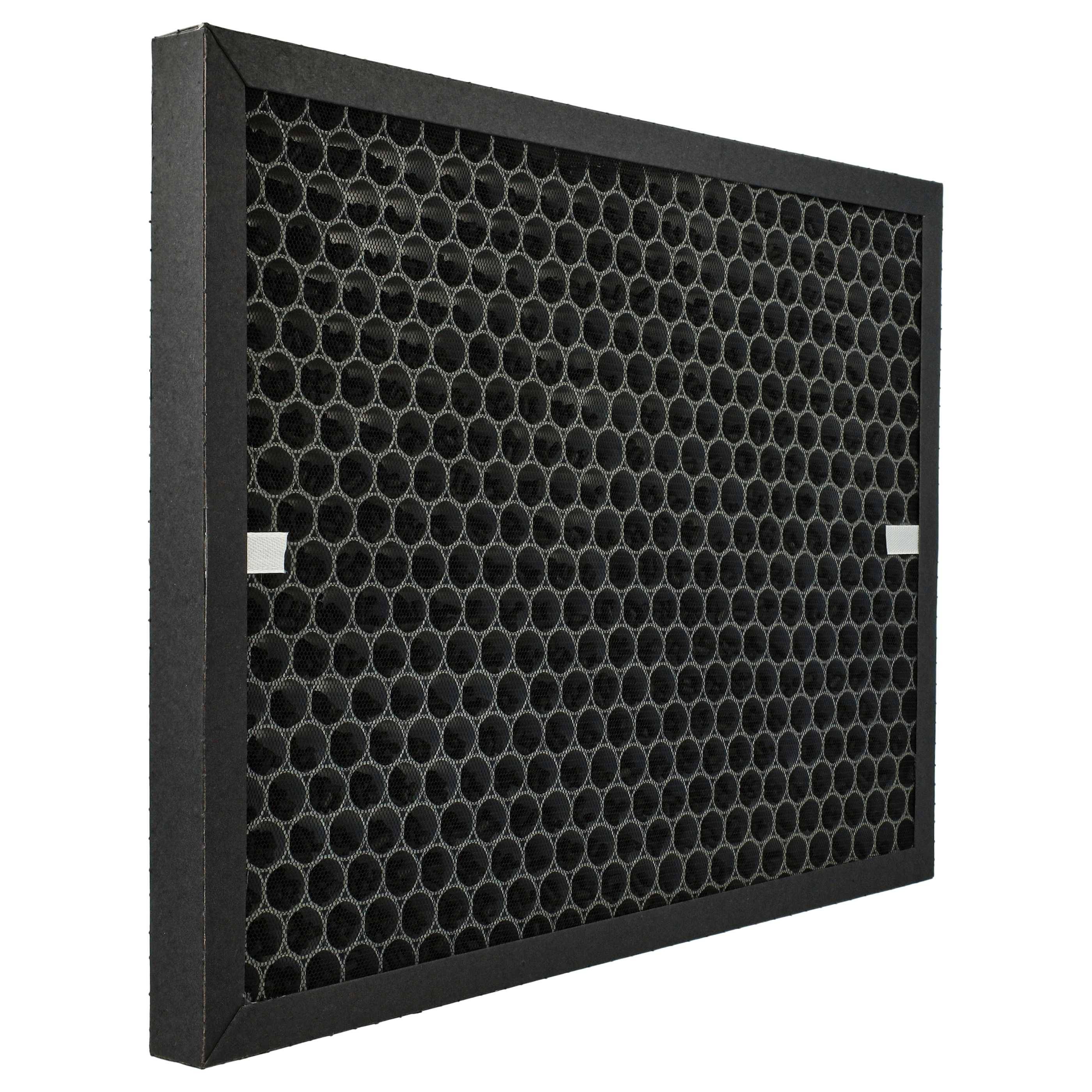vhbw 2x Aktivkohlefilter Ersatz für Honeywell HRF-L710E für Luftreiniger - Luftfilter Schwarz