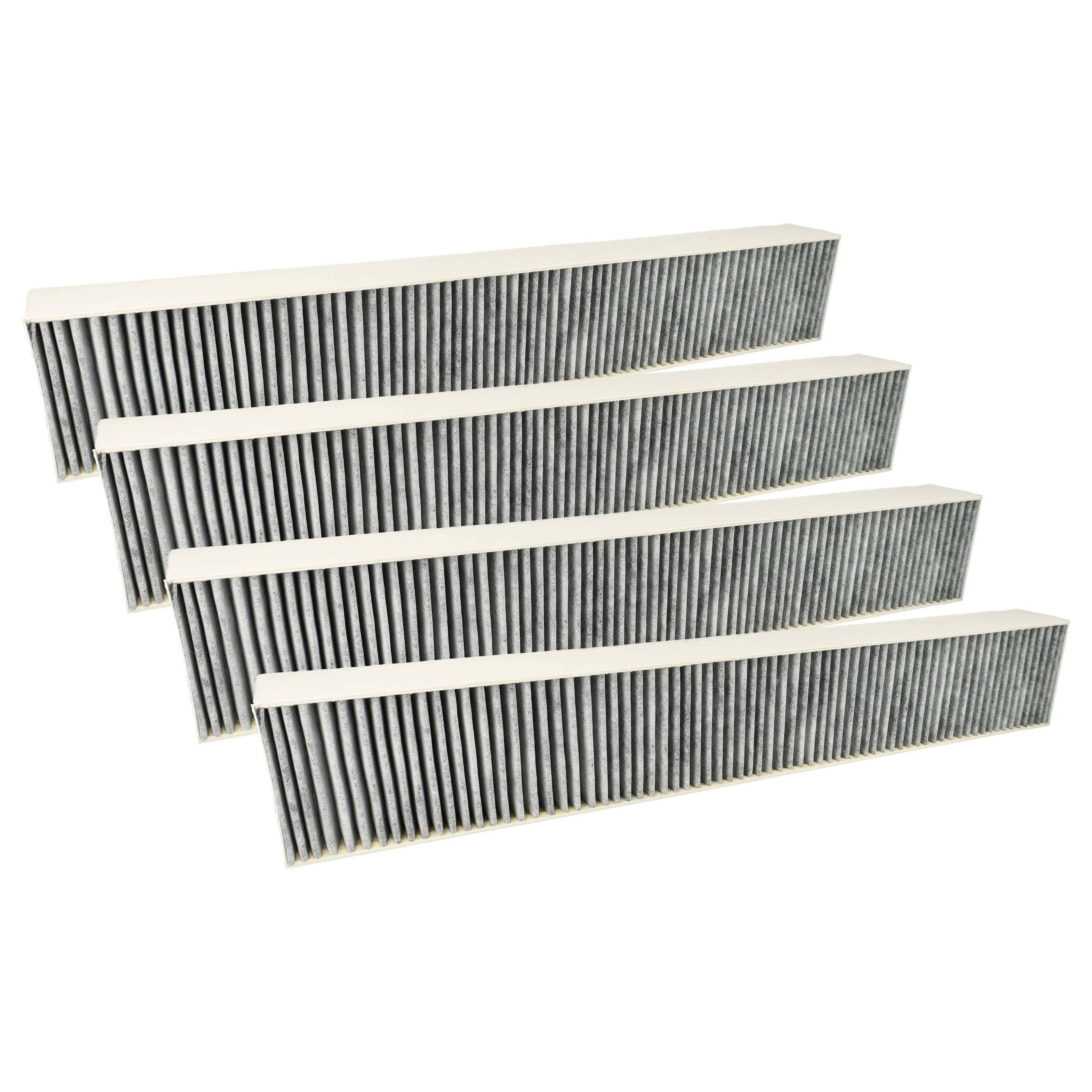 vhbw 4x Aktivkohlefilter Ersatz für Gaggenau CA282110, AS-AZKF1300, 8720094250540, 17000822 für Dunstabzugshaube
