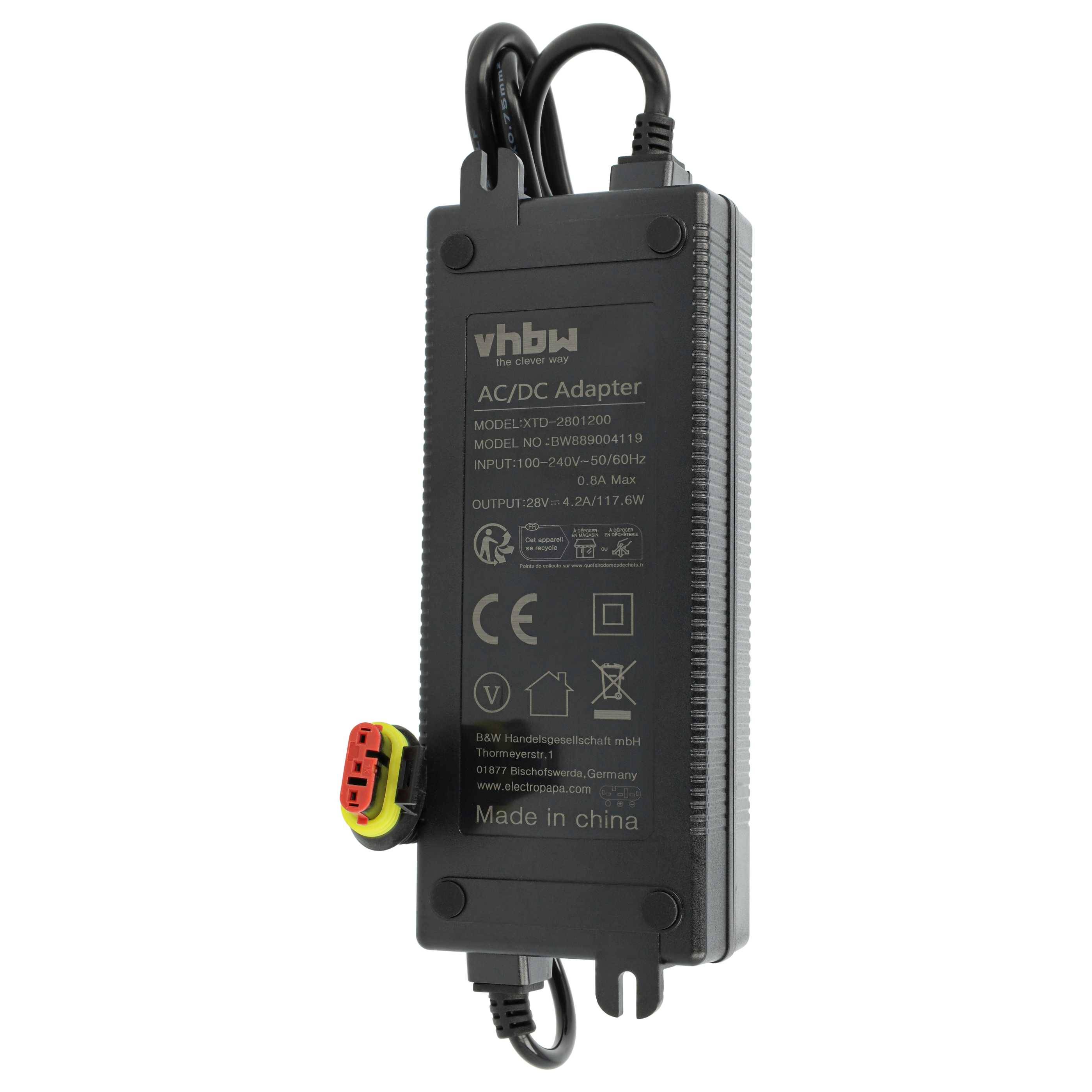 vhbw Ladegerät kompatibel mit Husqvarna Automower 330X, 430X Nera 2023, 430X Akku-Rasenmäher Roboter