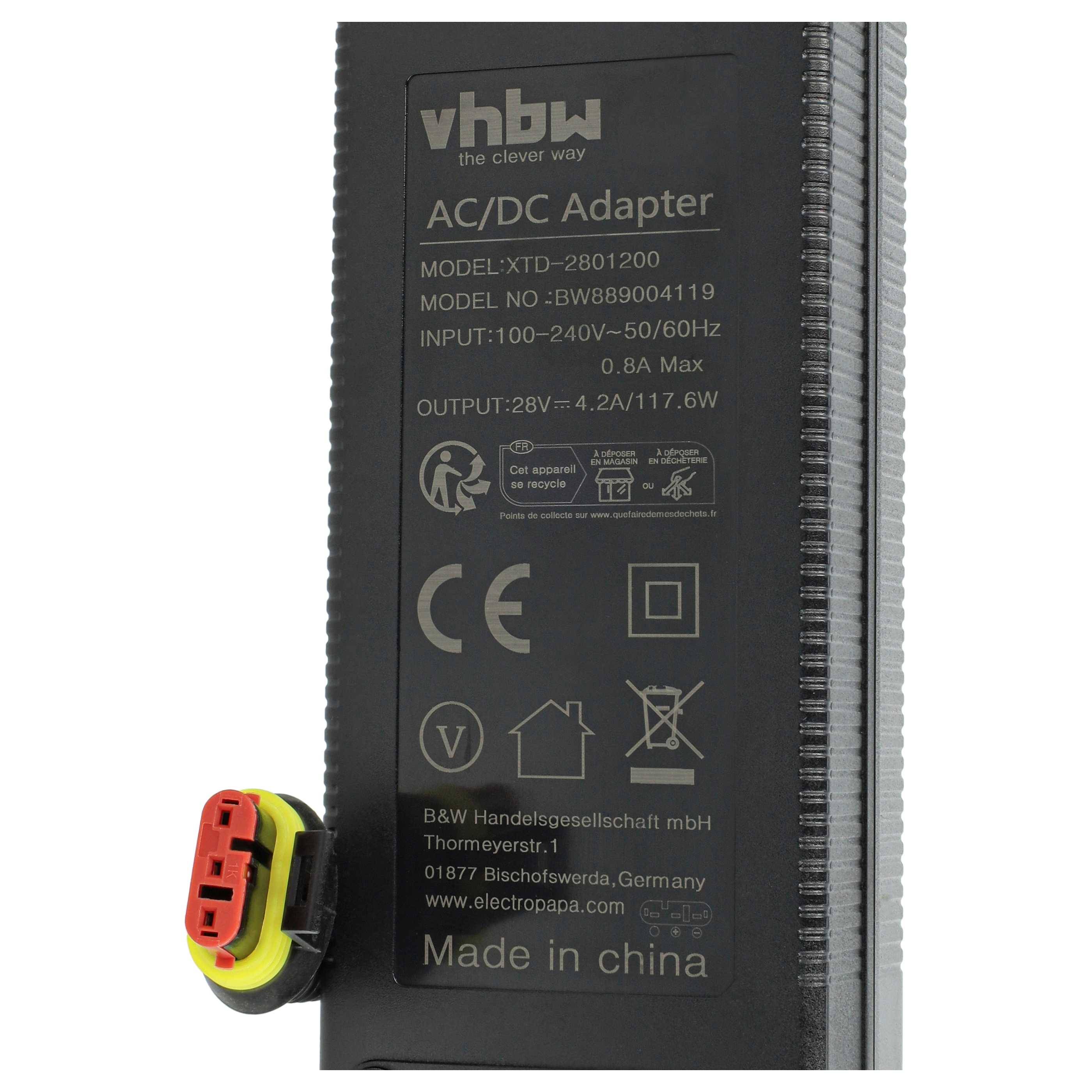 vhbw Ladegerät kompatibel mit Husqvarna Automower 330X, 430X Nera 2023, 430X Akku-Rasenmäher Roboter