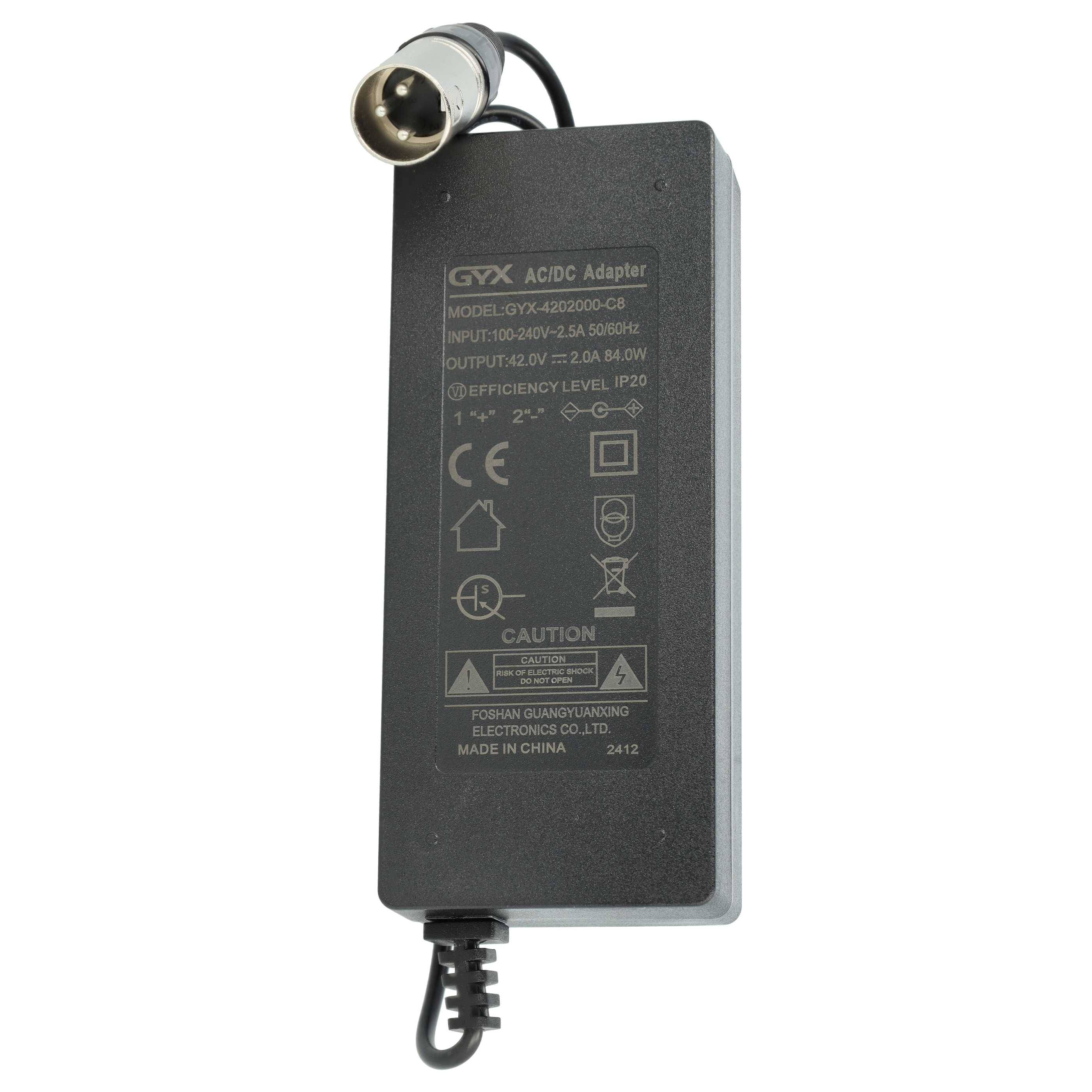 vhbw Akku kompatibel mit Prophete Graveler big and fast E-Bike mit 100 W, 350 W, 500W, 700 W Motoren (20,8 Ah, 36 V, Li-Ion) + Ladegerät - Schwarz