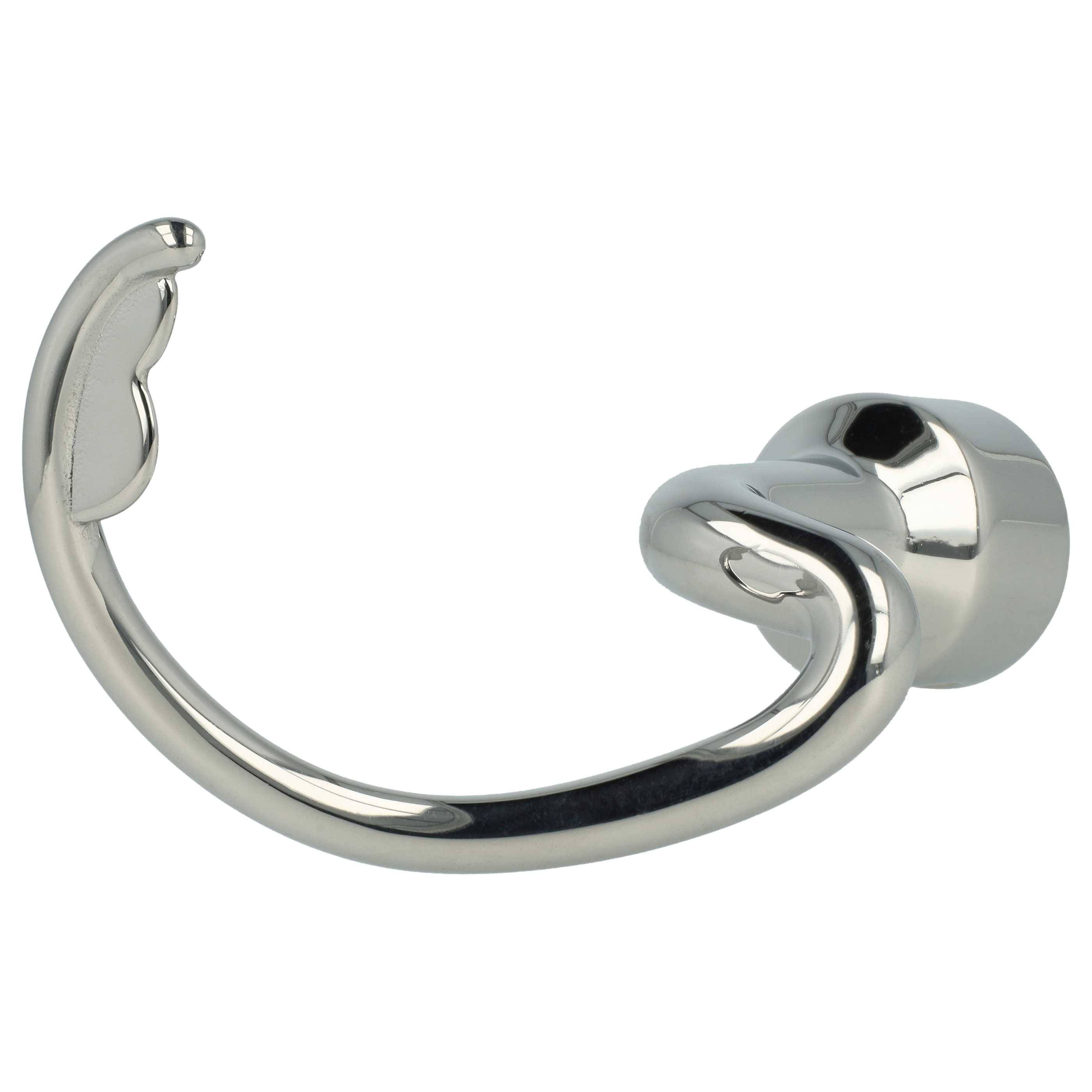 vhbw Knethaken Ersatz für KitchenAid 5K452DH für Küchenmaschine - Rührhaken, spiral, 14 x 6 cm, Edelstahl Silber
