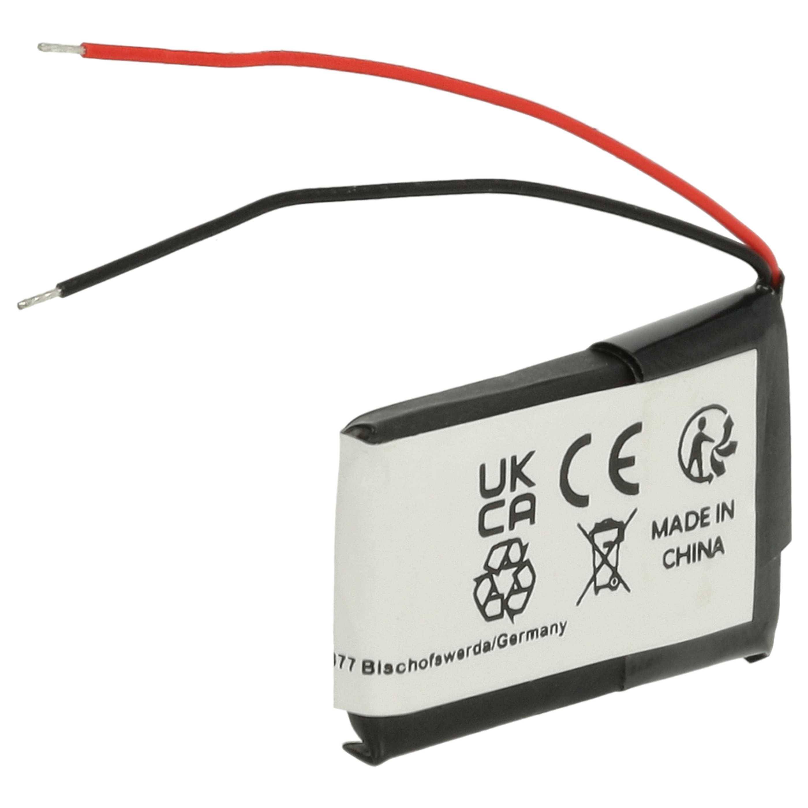 vhbw Akku kompatibel mit Garmin Approach X40 Smartwatch Uhr Fitnessarmband (80 mAh, 3,7 V, Li-Polymer)