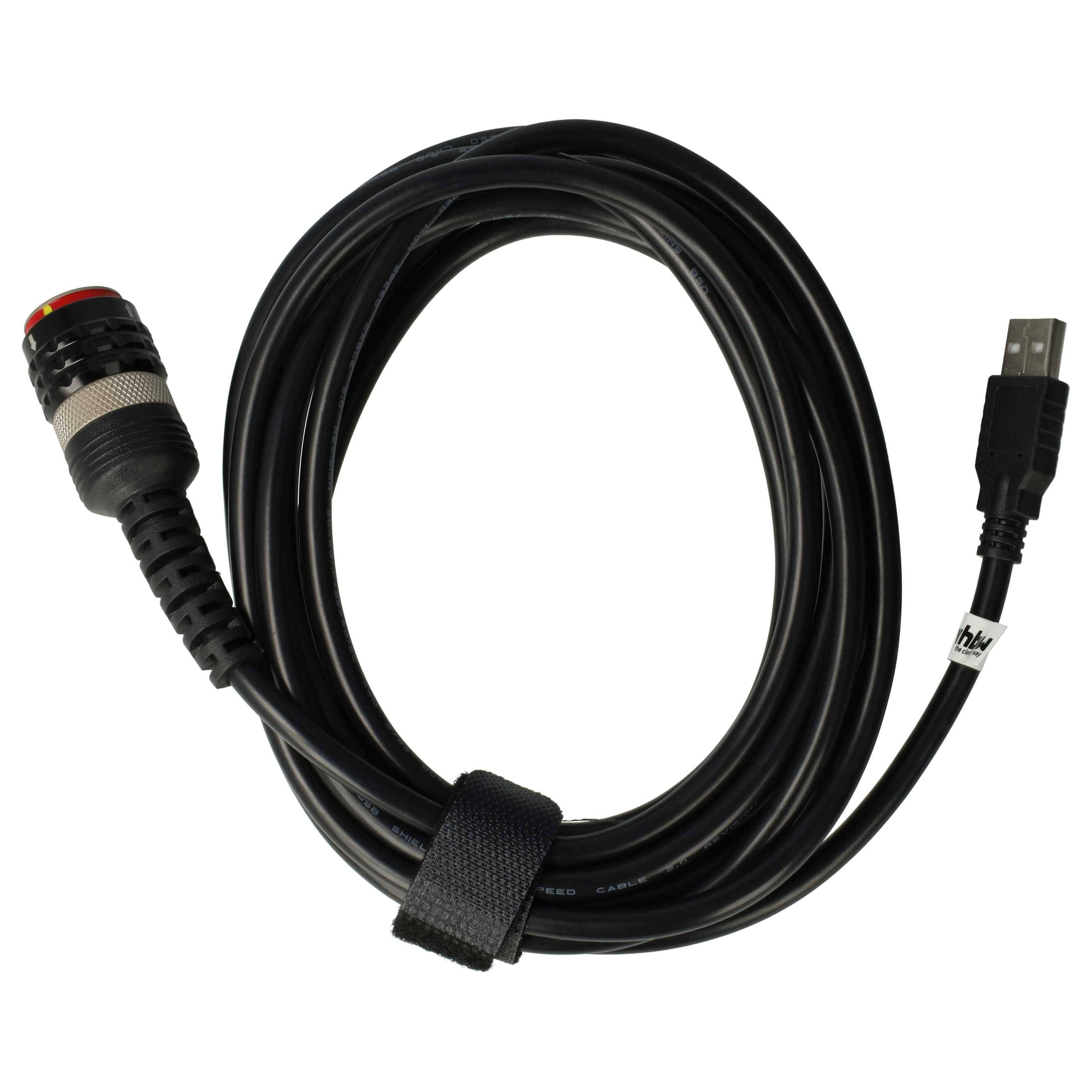 vhbw USB-Adapterkabel kompatibel mit Volvo Vocom 2 88890400 KFZ-Diagnosegerät - 390 cm