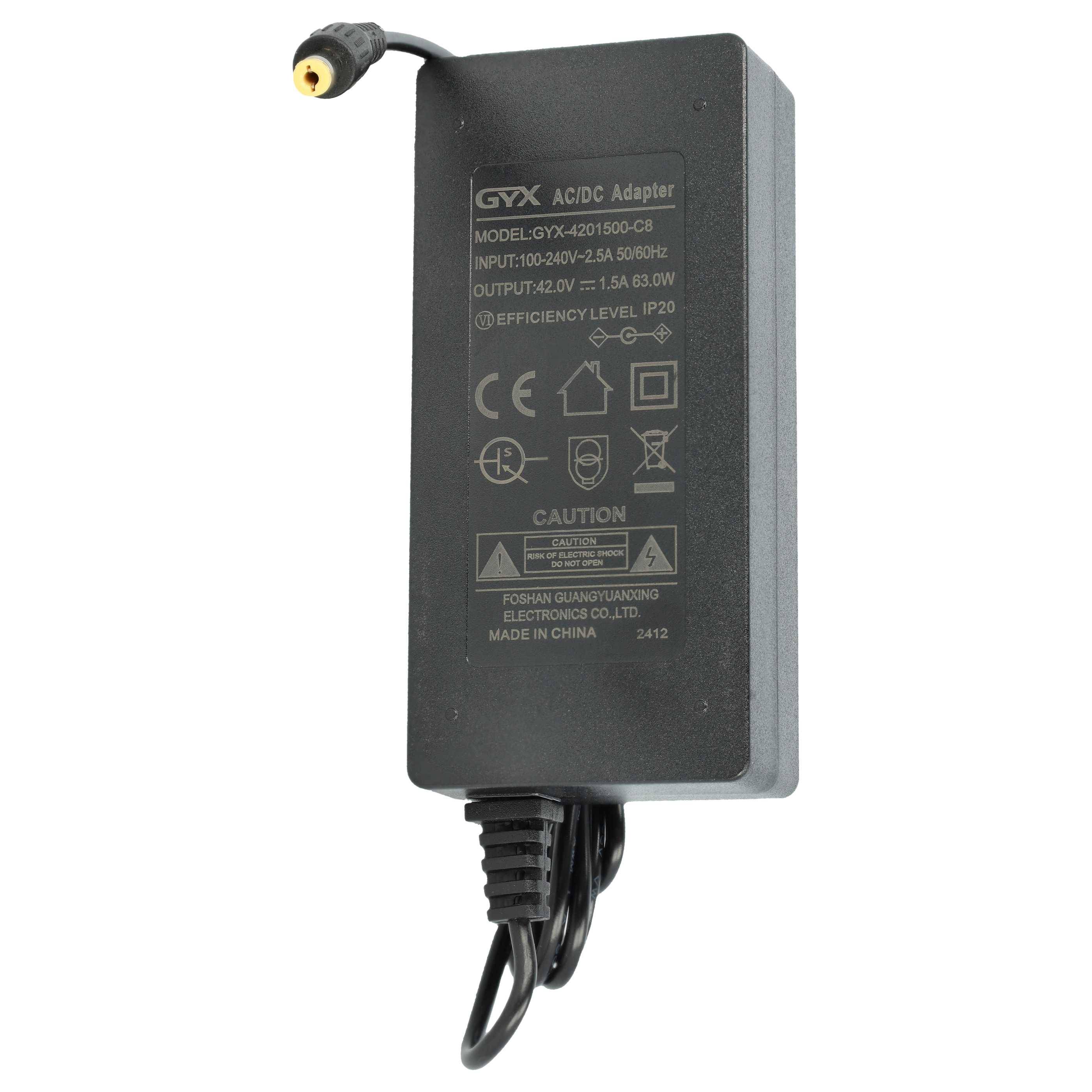 vhbw Akku kompatibel mit Prophete Graveler E-MTB 22 E-Bike mit 100 W, 350 W, 500W, 700 W Motoren (10,4 Ah, 36 V, Li-Ion) + Ladegerät - Schwarz