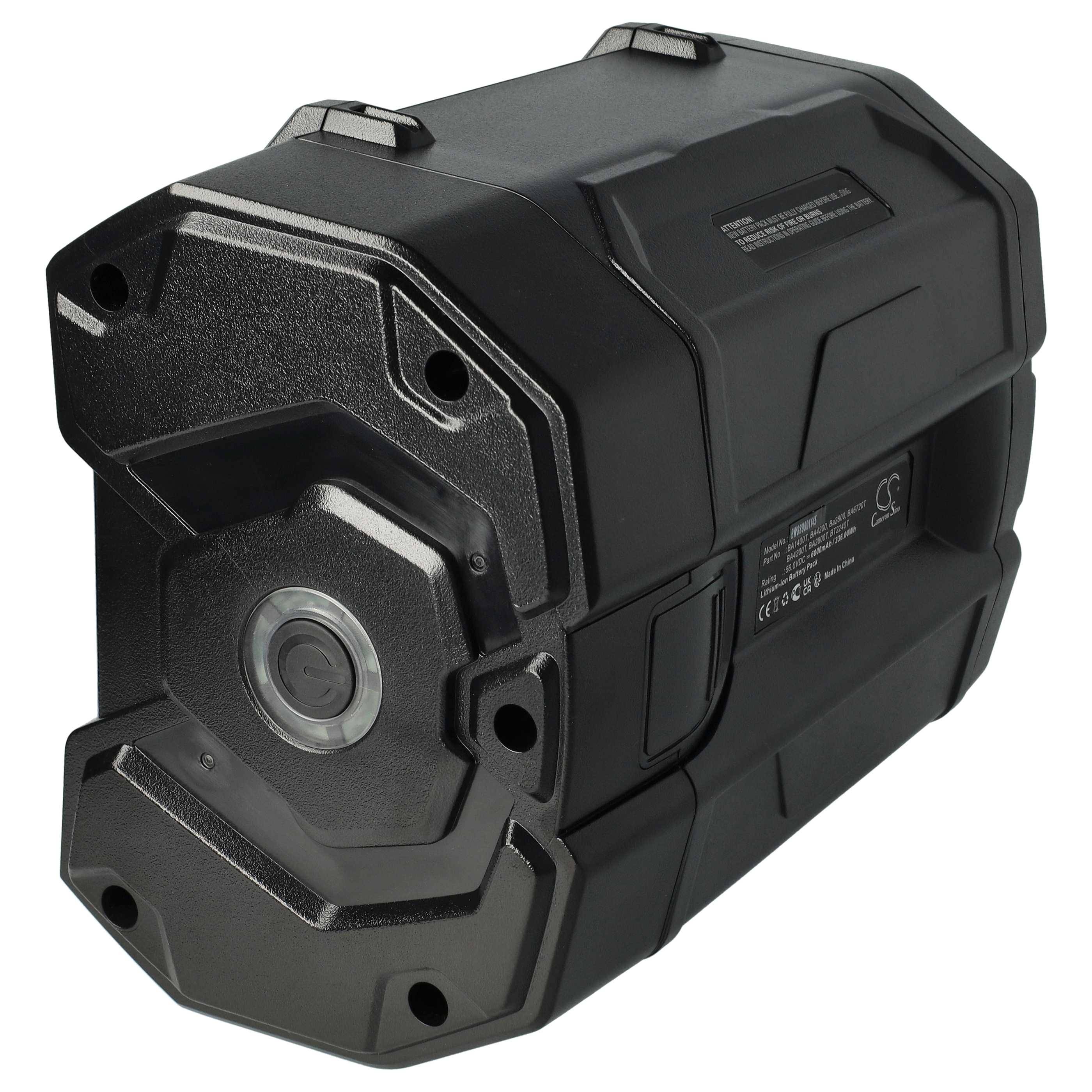 vhbw Akku kompatibel mit EGO LM1701E-SP, LBP8000E, LM1900E-SP, LBX6000, LM1700E, LM1700E-SP, LM1701-SP Akku-Gartengerät (6Ah, 56V Li-Ion)