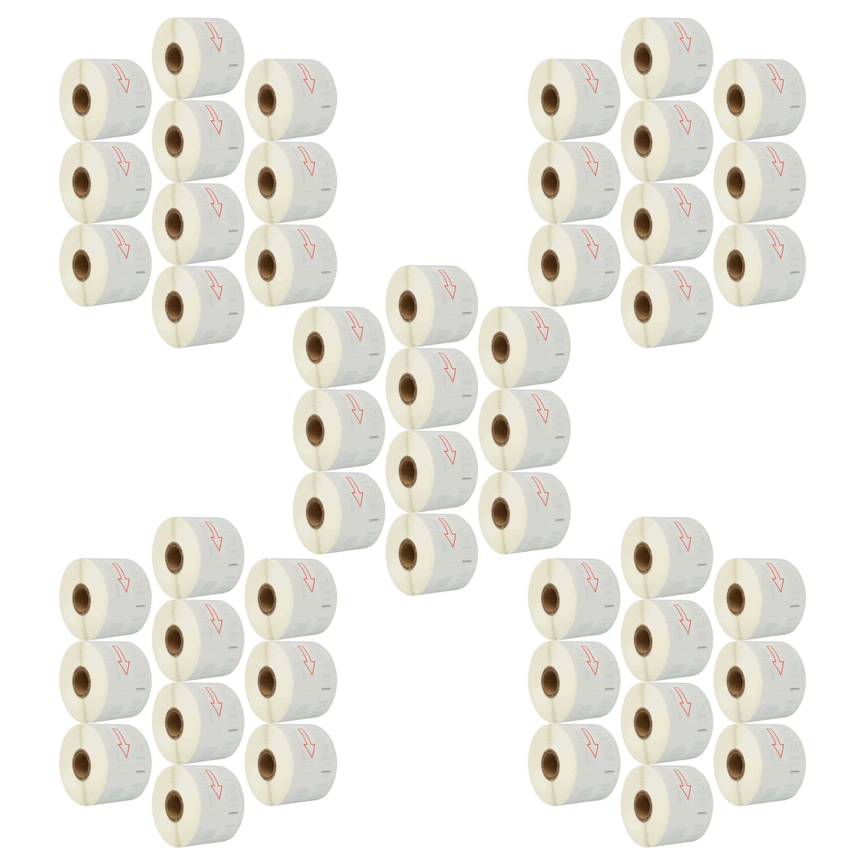 vhbw 50x Etiketten-Rolle 57mm x 32mm (1000 Etiketten) kompatibel mit Dymo LabelWriter 450 Turbo, EL40, 450, 400 Twin Turbo Etiketten-Drucker