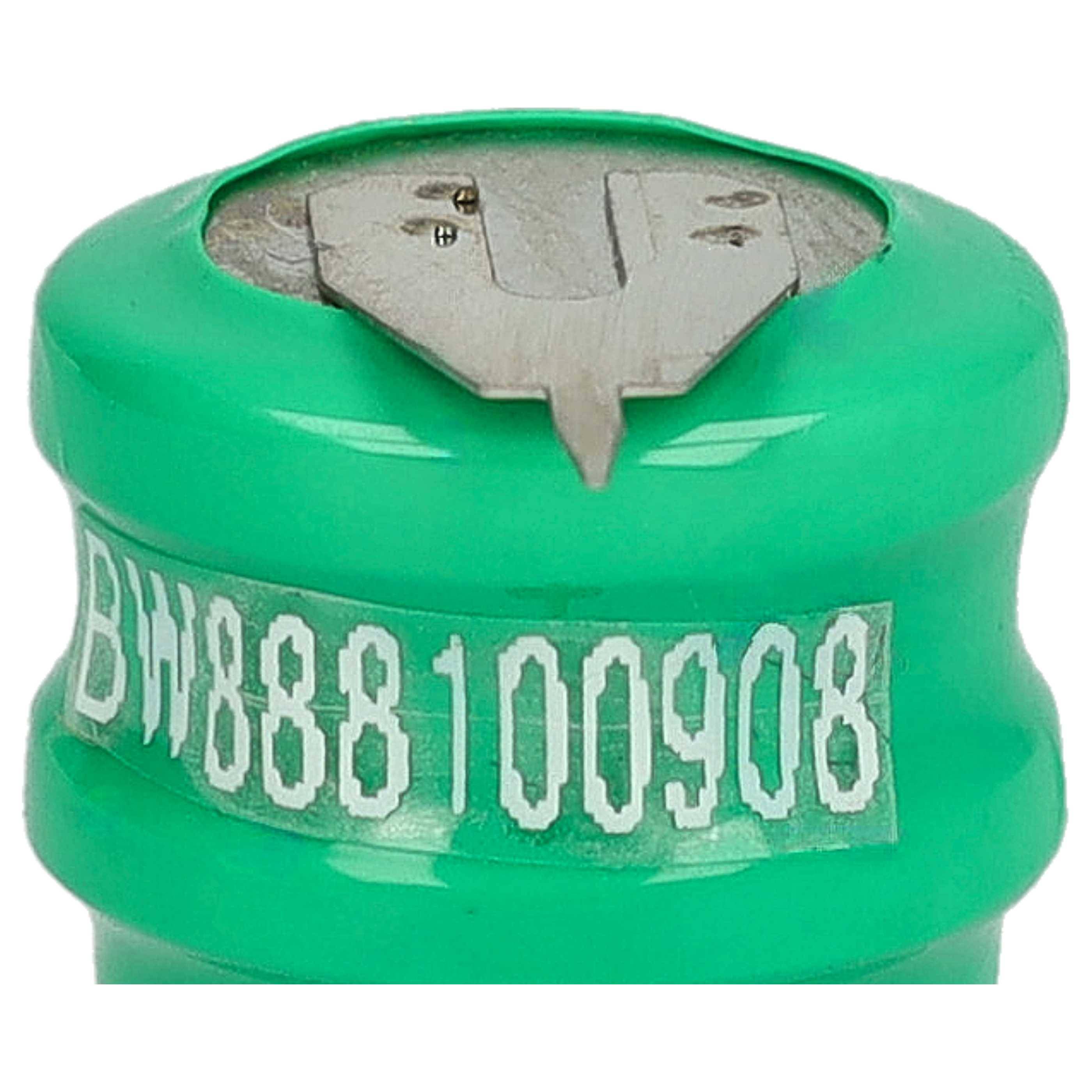 vhbw 5x NiMH Ersatz Knopfzellen-Akku Typ V80H 2-Pins 80mAh 2,4V | kompatibel mit Modellbau-Akkus, Solar-Leuchten uvm.